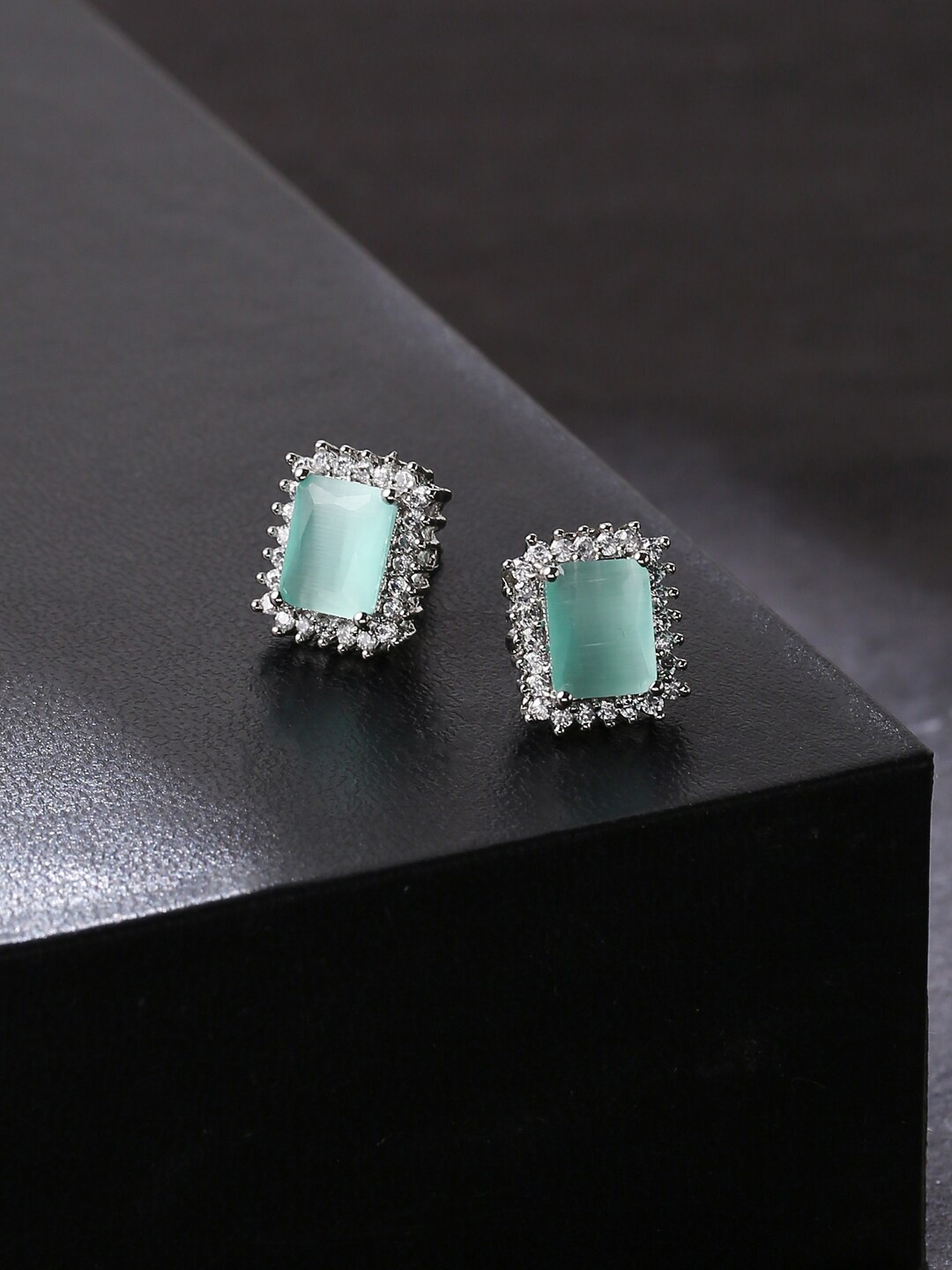 

VIRAASI Stone Ad Stud Earrings, Turquoise blue