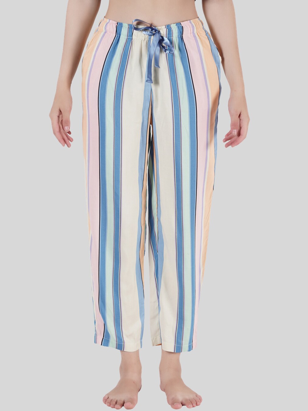 

Style Shoes Women Striped Lounge Pants, Pink