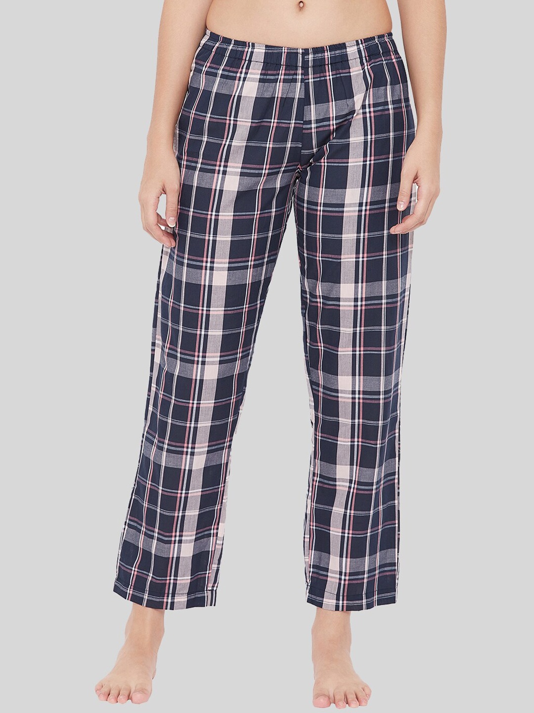 

Style Shoes Women Checked Lounge Pants, Black
