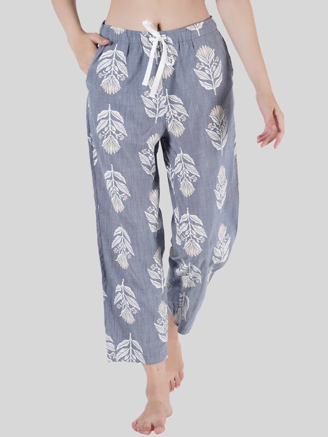 

Style Shoes Women Floral Printed Pyjama, Blue