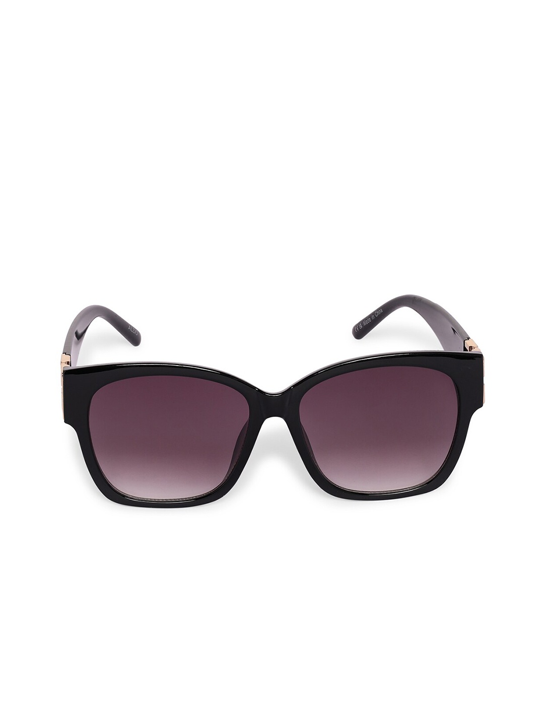 

ALDO Women Full Rim Regular Lens Wayfarer Sunglasses- 684070903166, Black