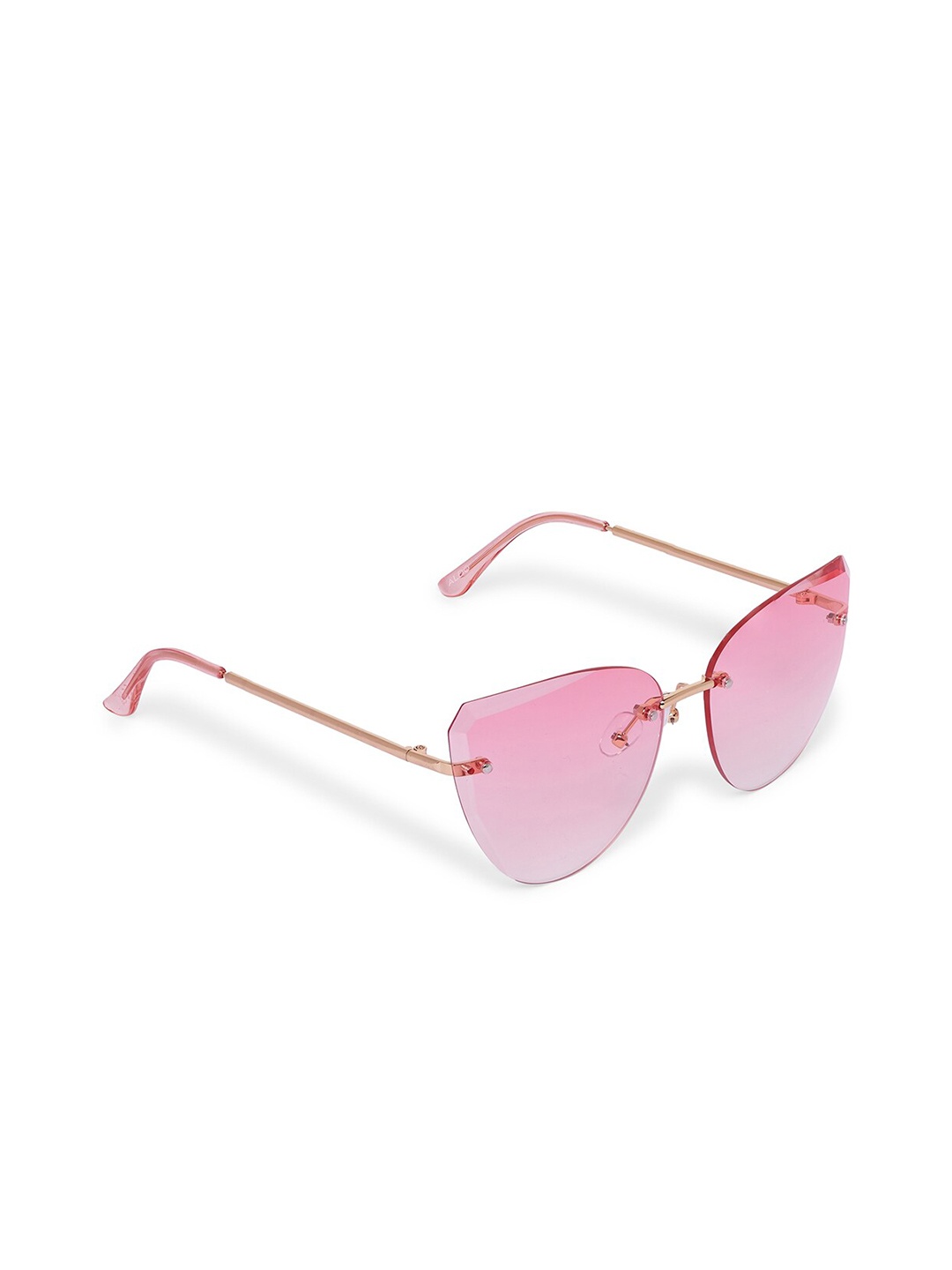 

ALDO Women Rimless Butterfly Sunglasses- 684070908802, Pink