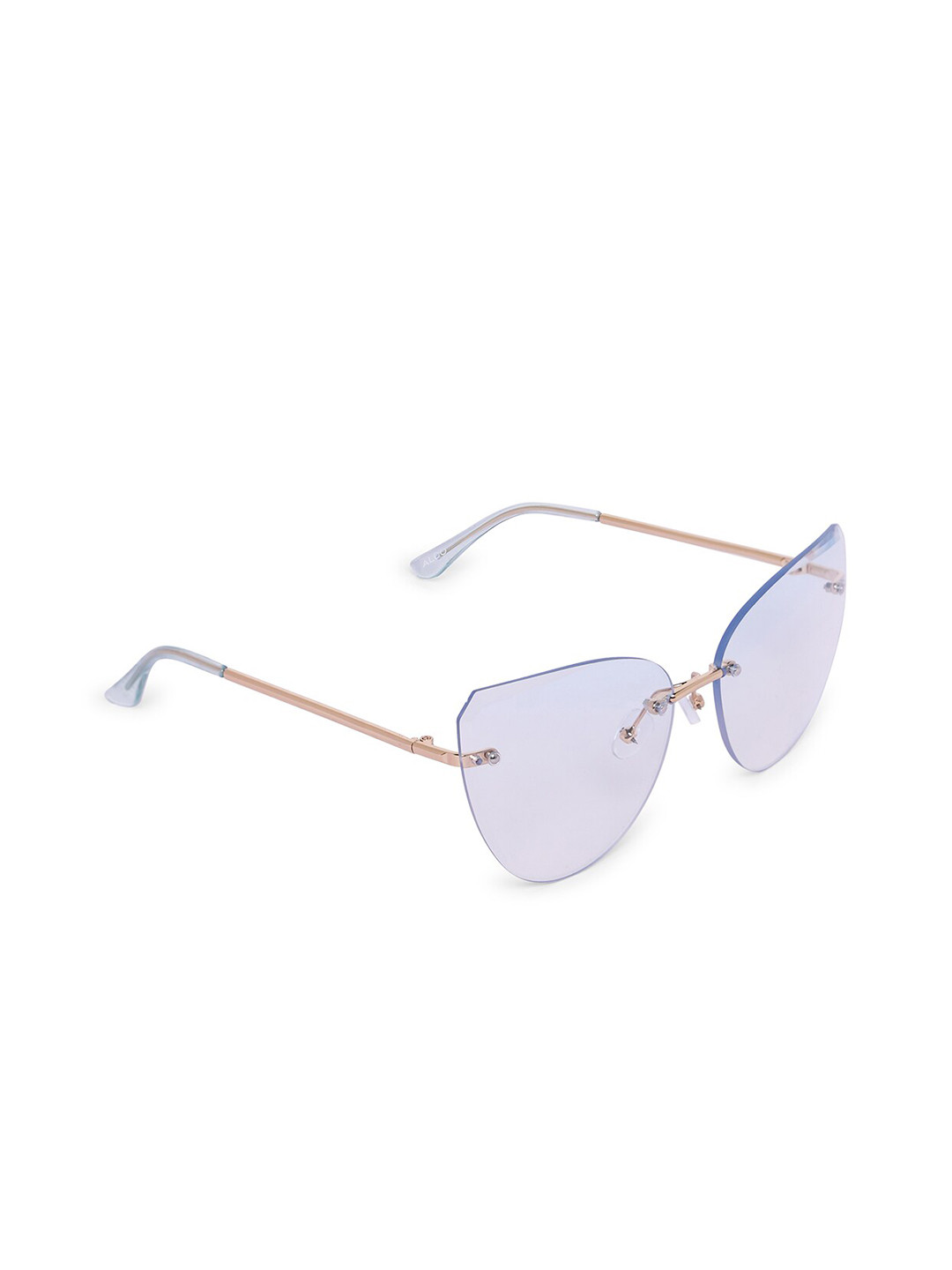 

ALDO Women Rimless Regular Lens Cateye Sunglasses- 684070908789, Blue