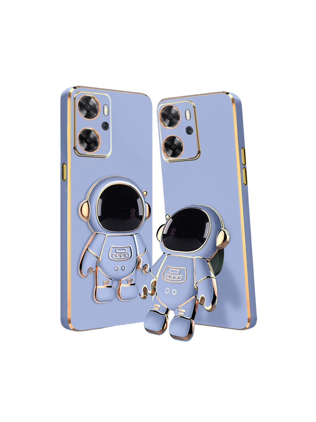 

Karwan Oppo K10 4G Phone Back Case With Astronaut Holster Stand, Blue