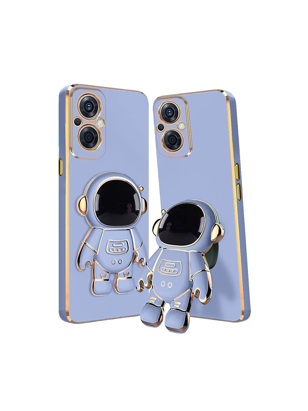 

Karwan Oppo F21 Pro 5G Phone Back Case With Astronaut Holster Stand, Blue