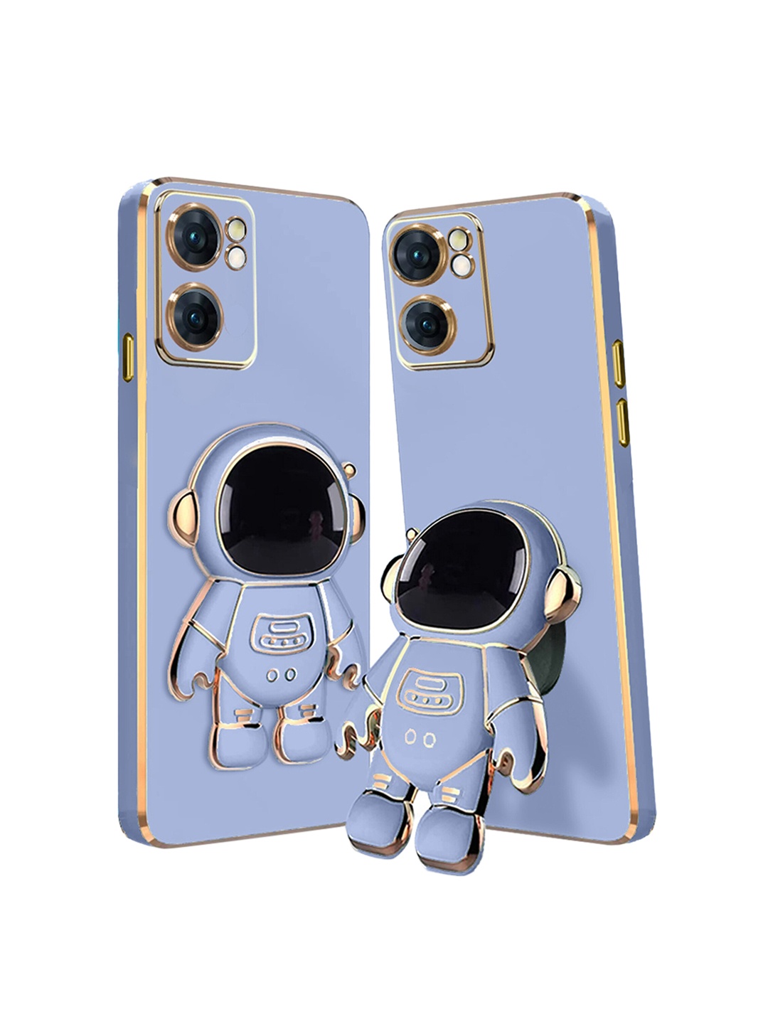 

Karwan Oppo K10 5G Phone Back Case With Astronaut Holster Stand, Blue