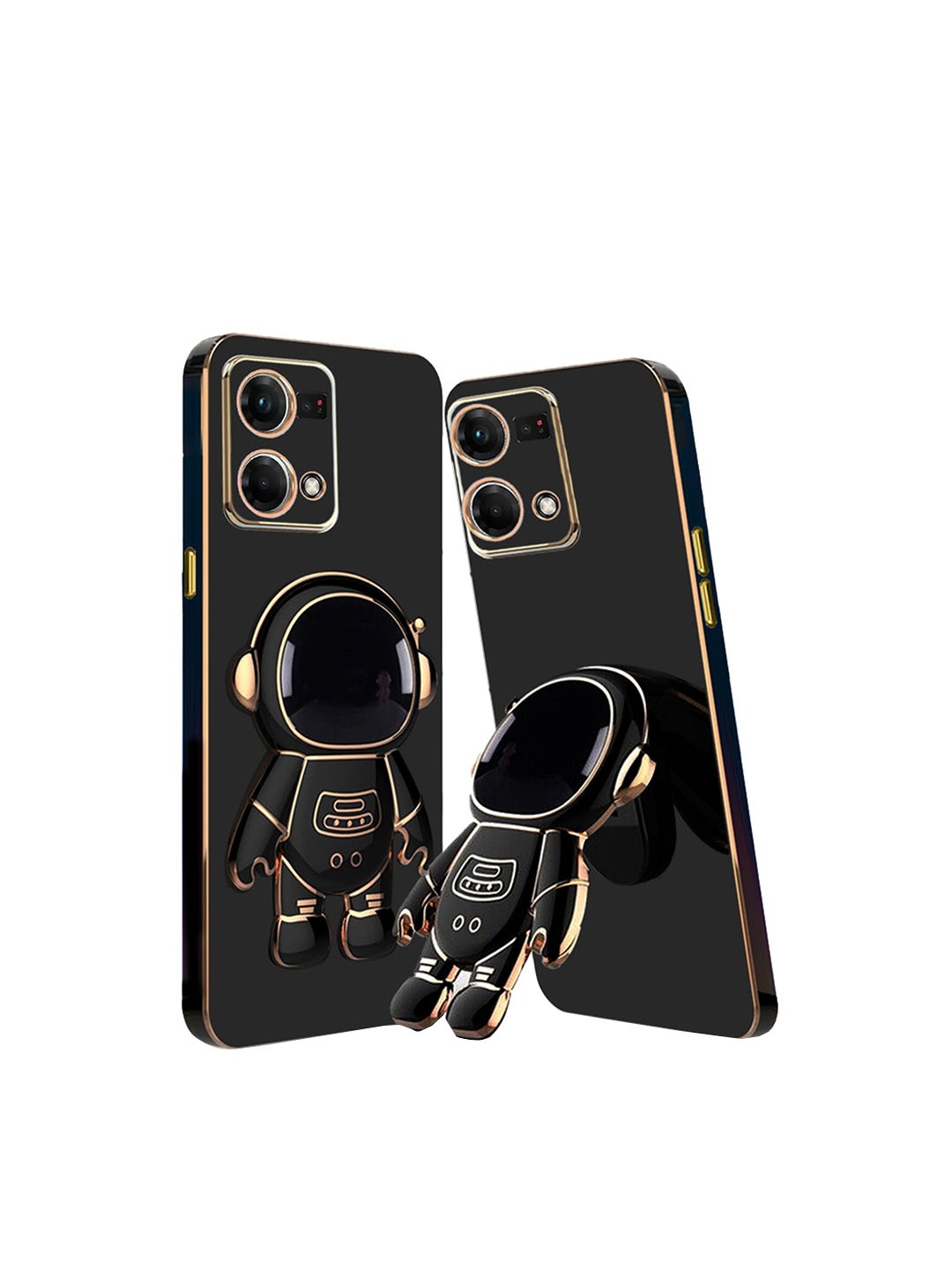 

Karwan Oppo F21 Pro 4G Phone Back Case With Astronaut Holster Stand, Black