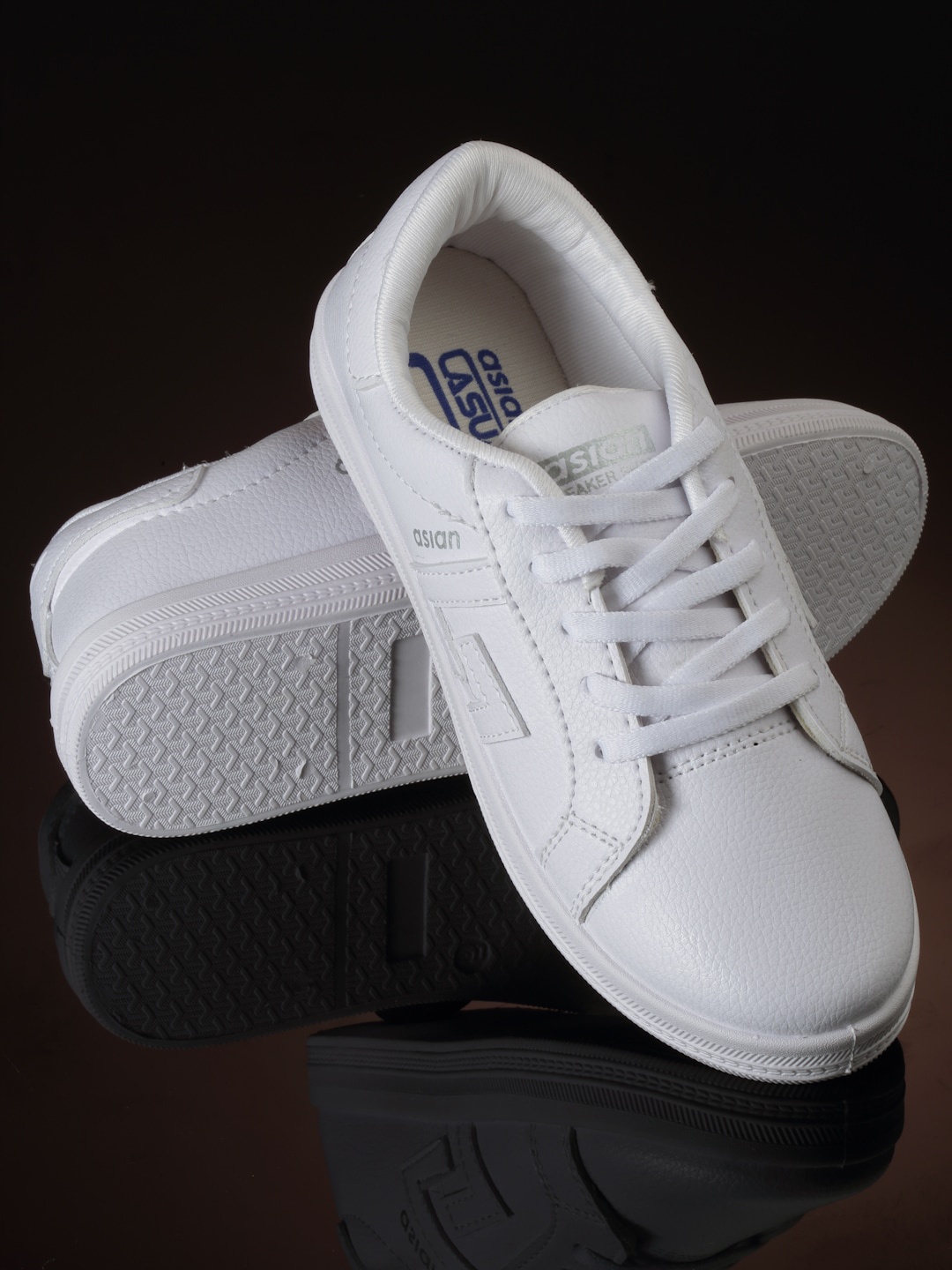 

ASIAN Women Lightweight Comfort Insole Basics Sneakers, White