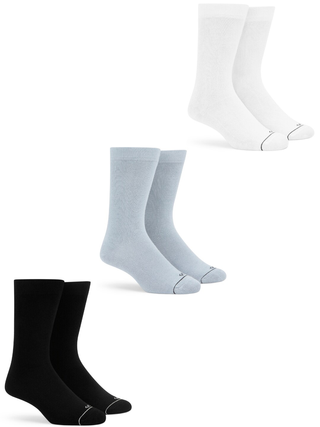 

Dynamocks Pack Of 3 Calf-Length Bamboo Socks, Black