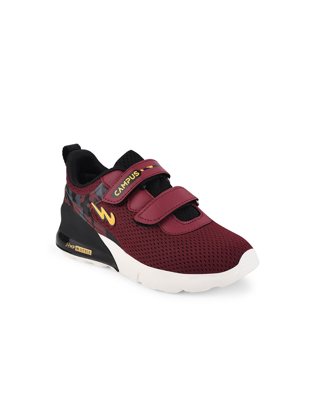 

Campus Kids Mesh Walking Non-Marking Sports Shoes, Burgundy
