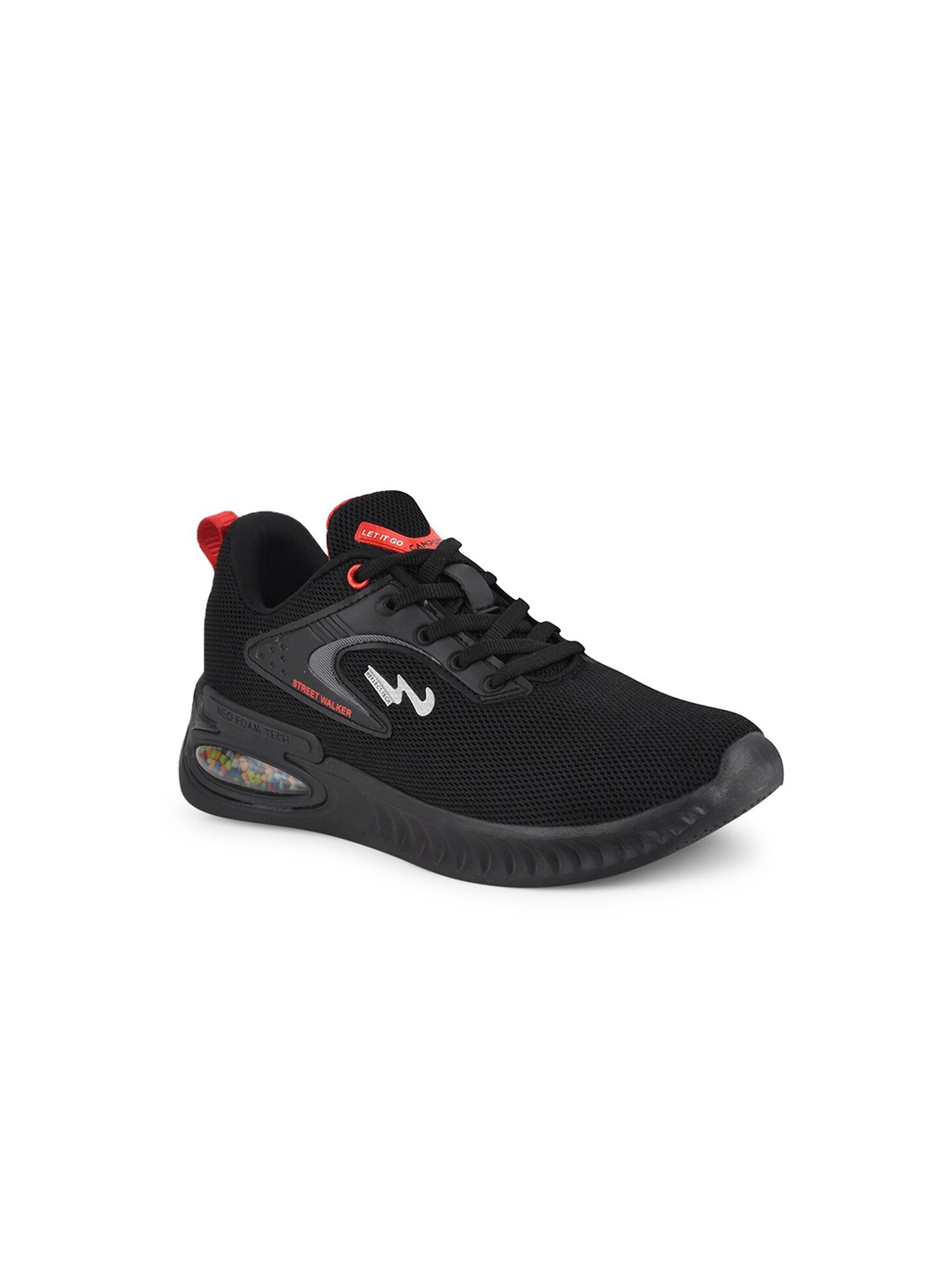 

Campus Kids ARIES CH Mesh Memory Tech Lite Non-Marking Walking Shoes, Black