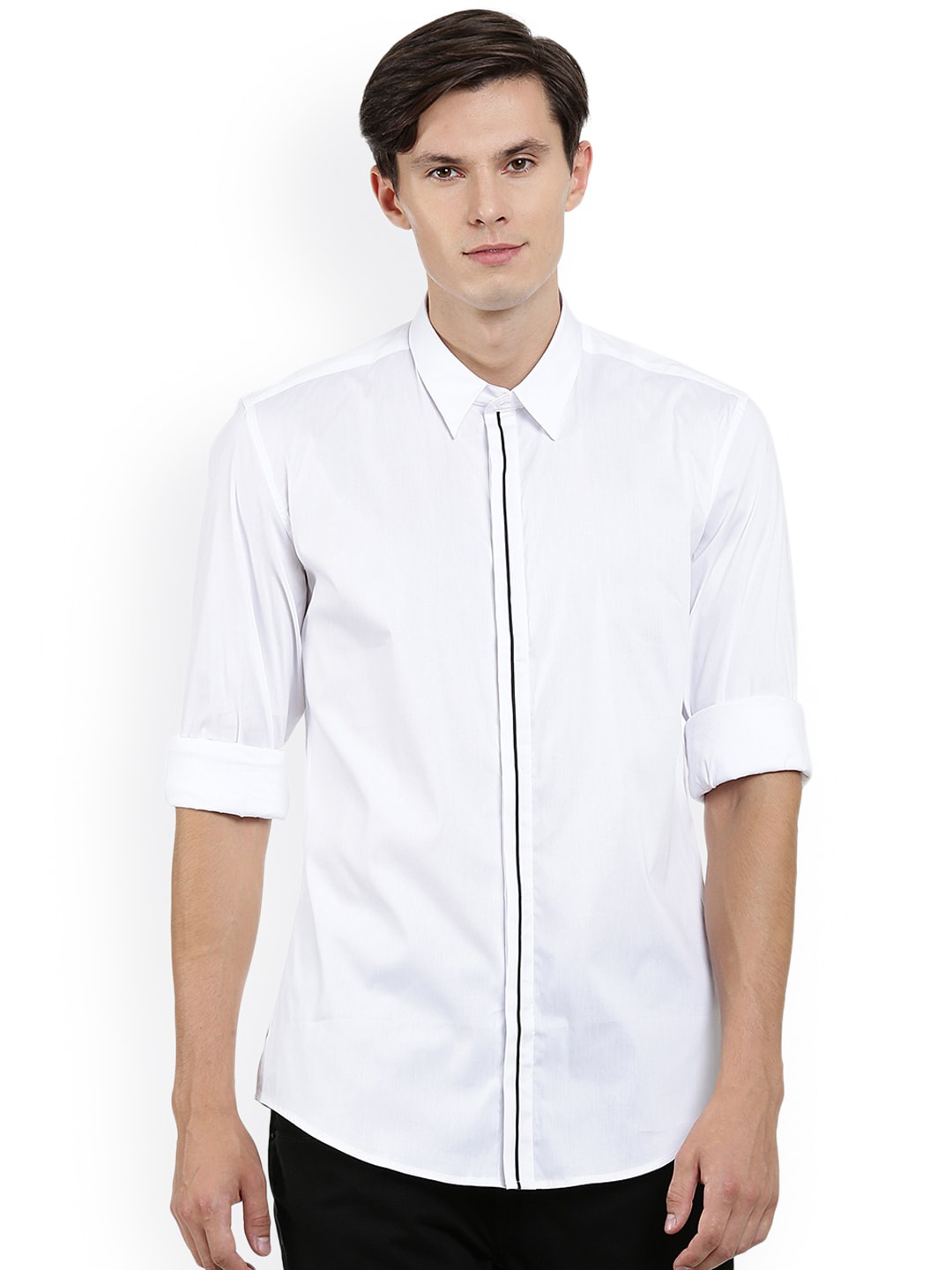 

Antony Morato Men White Regular Fit Solid Casual Shirt