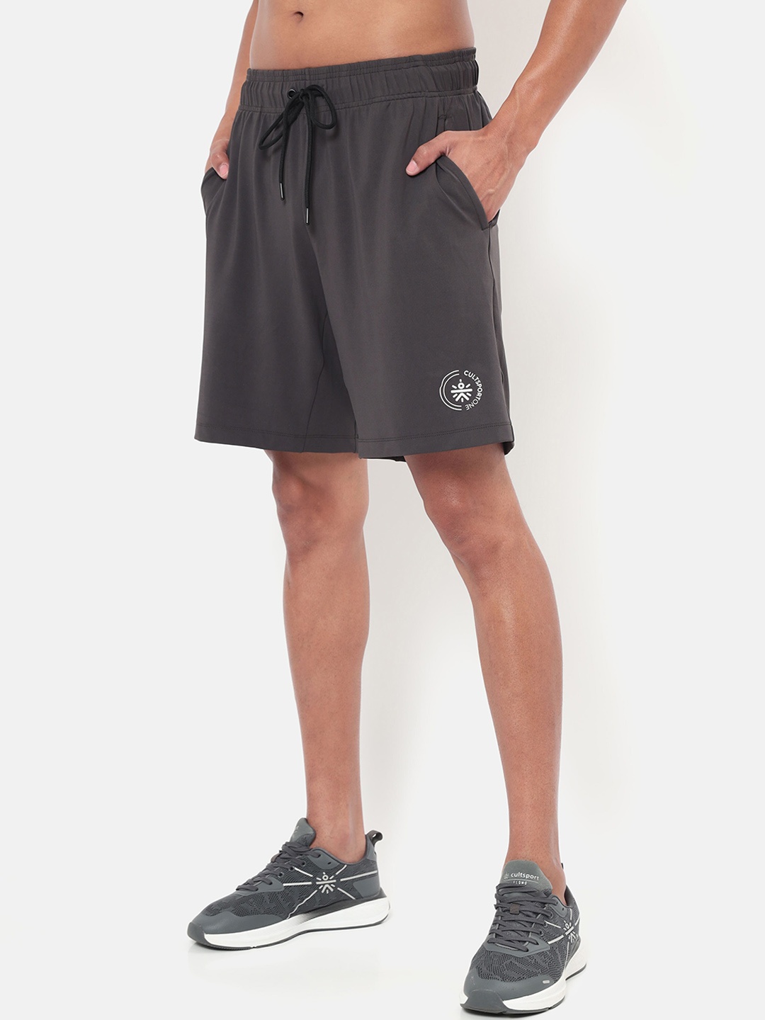 

Cultsport Men Moisture Wicking All Day Workout Shorts, Grey