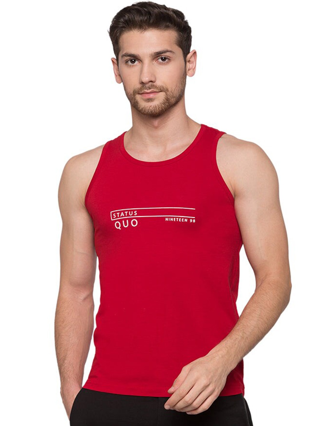 

Status Quo Typography Printed T-shirt, Red