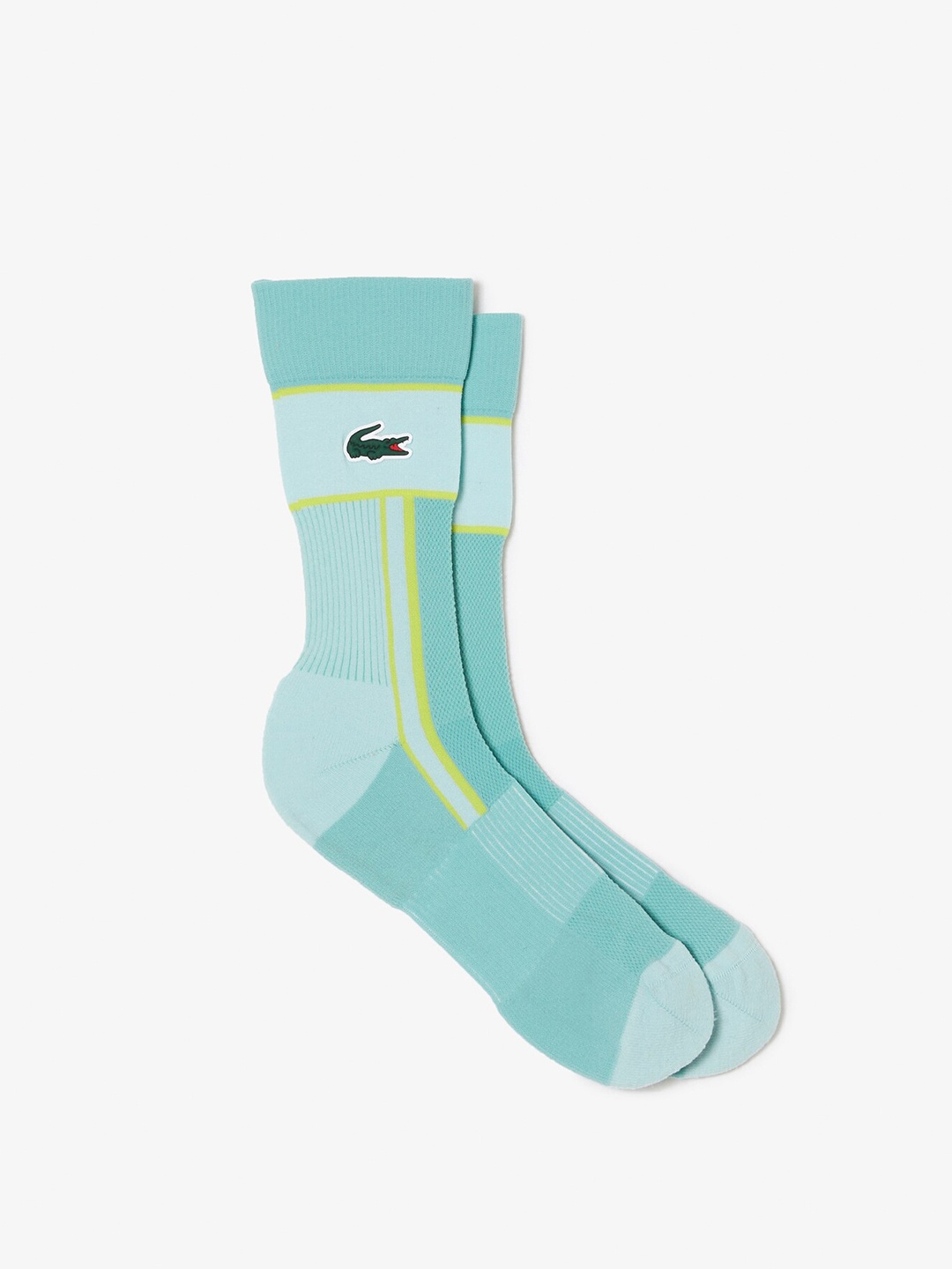 

Lacoste Men Colourblocked Calf-Length Socks, Blue