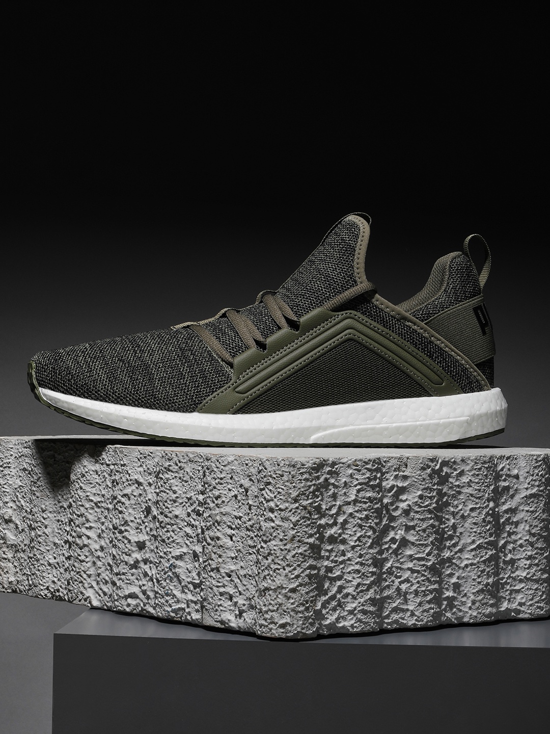 

Puma Men Olive Green Running Shoes