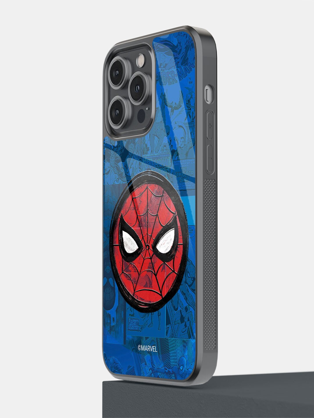 

macmerise Spidey Tingling Eyes Design iPhone 14 Pro Max Back Case, Blue