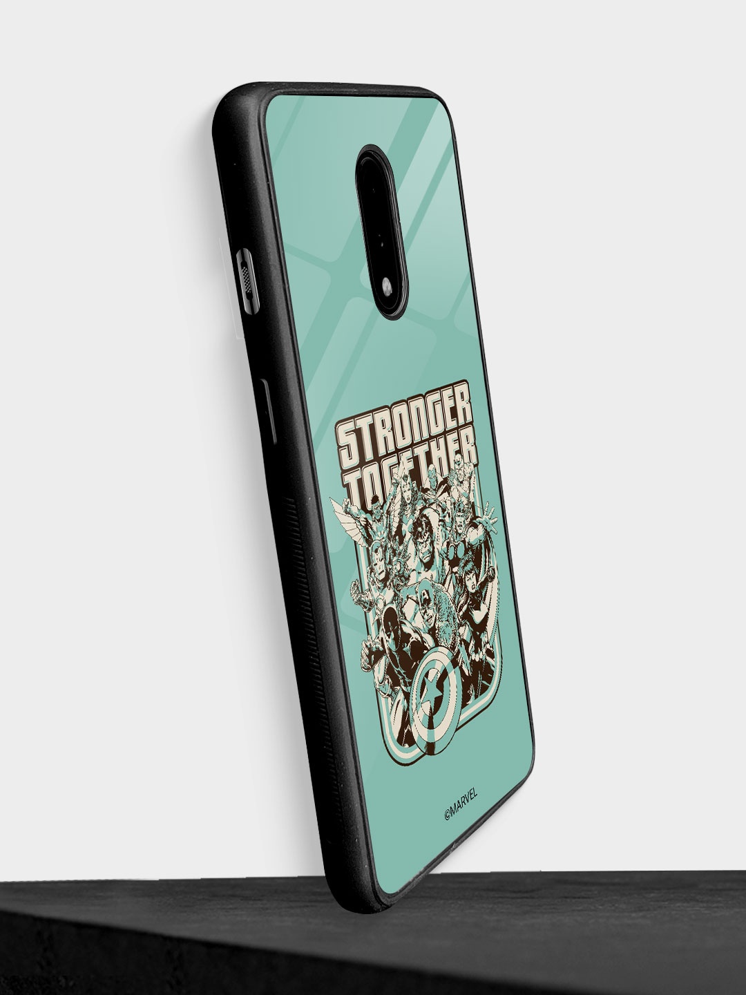 

macmerise Stronger Together Printed OnePlus 7 Mobile Back Case, Green
