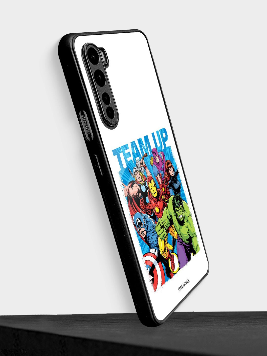 

macmerise Printed OnePlus Nord Mobile Back Case, White