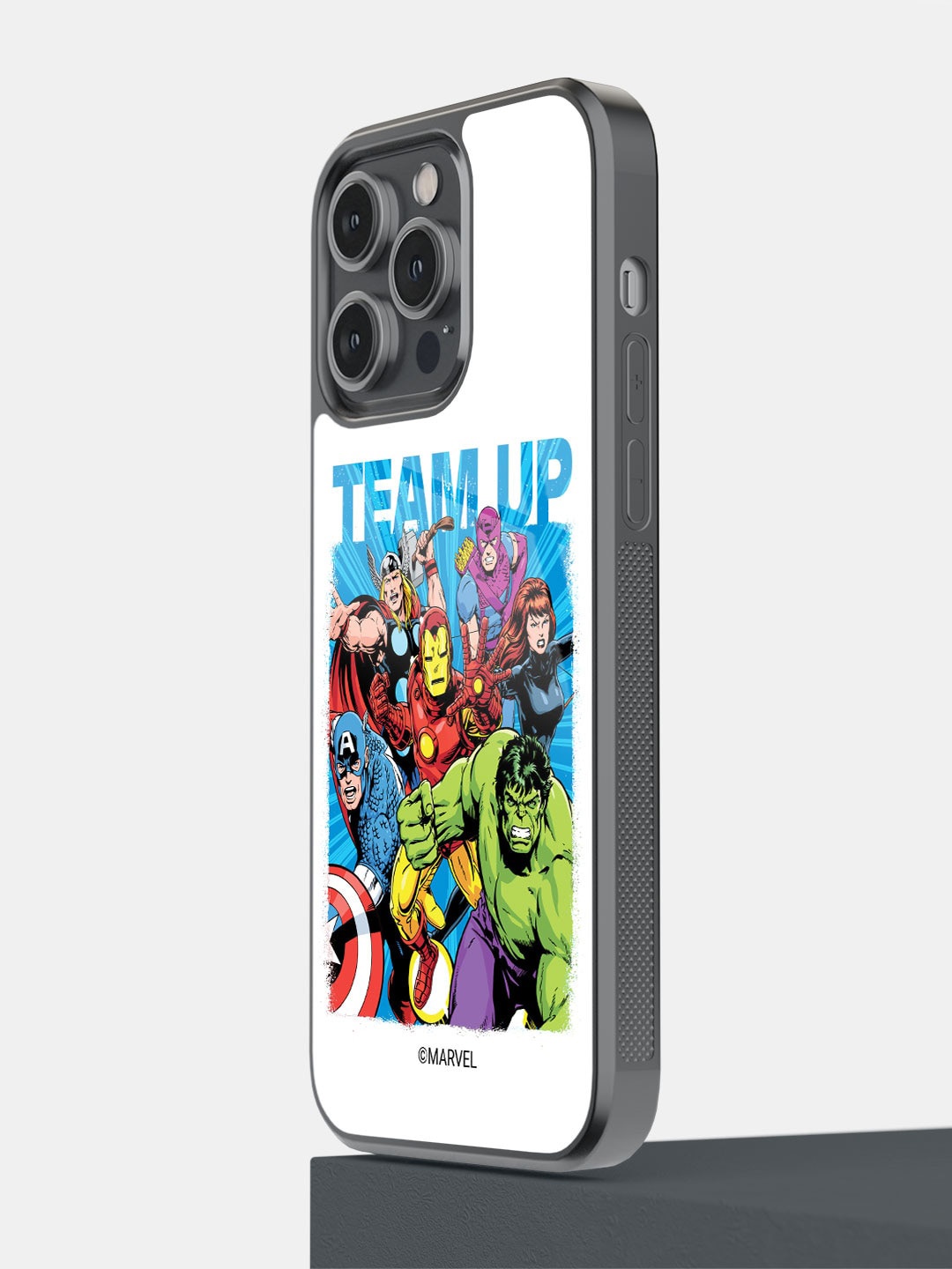 

macmerise Team Up Printed iPhone 14 Pro Max Back case, White