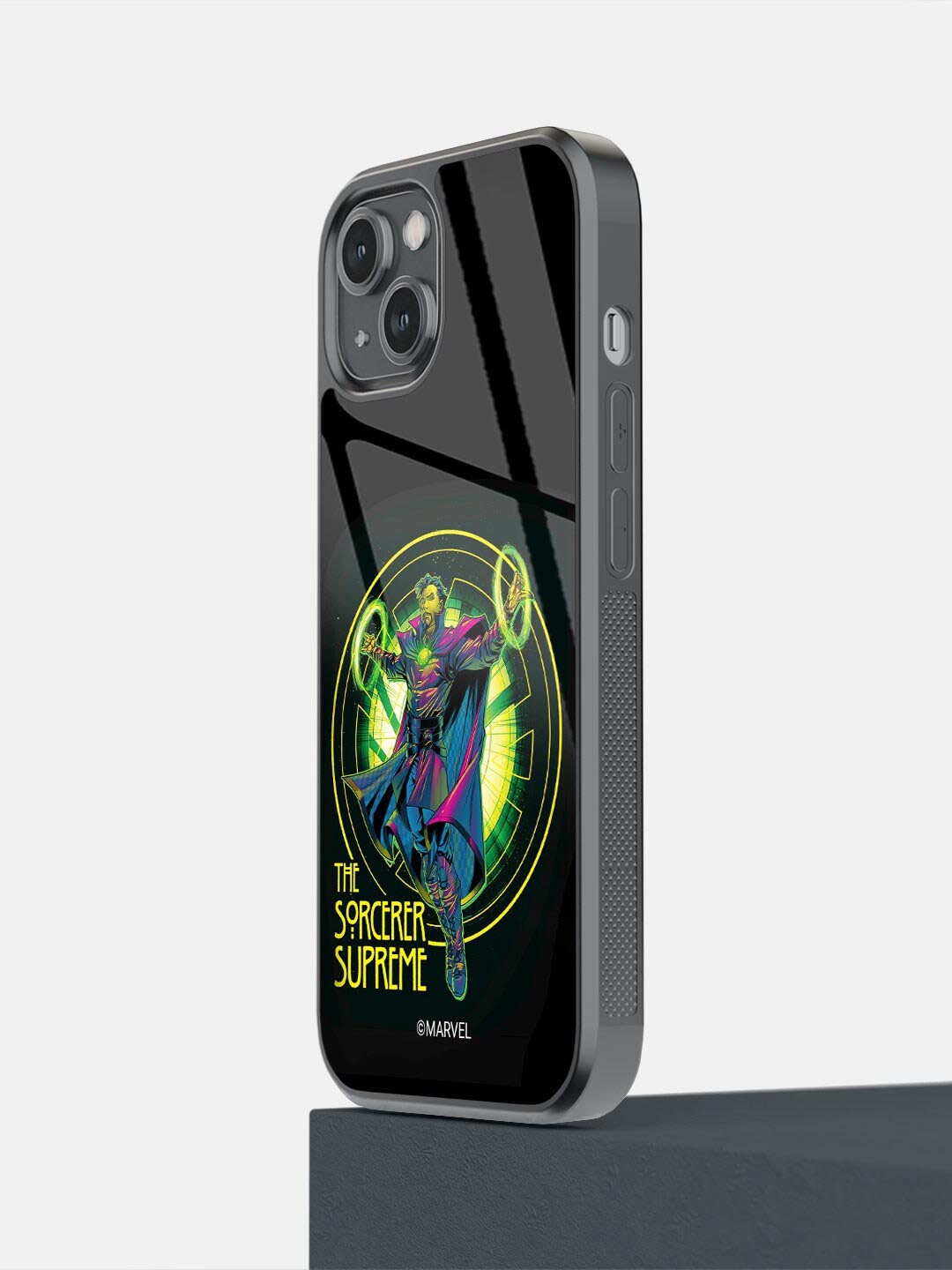 

macmerise The Sorcerer Supreme Printed iPhone 14 Mobile Back Case, Black