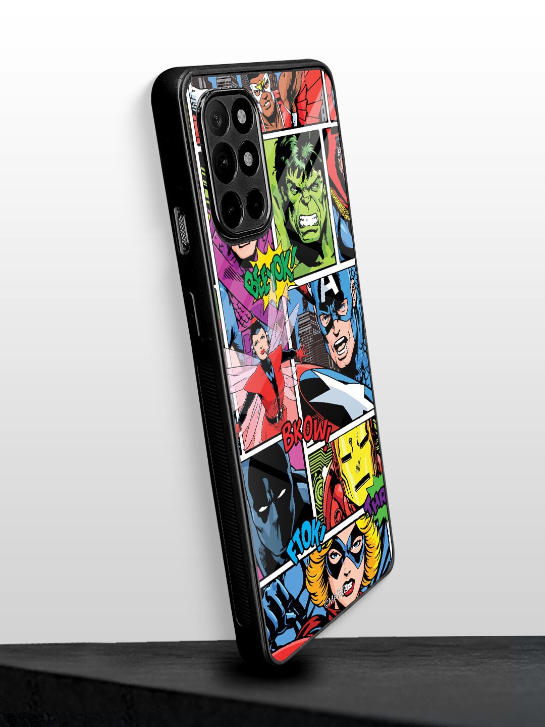 

macmerise Comic Marvel Printed OnePlus 8T Mobile Back Case, Blue
