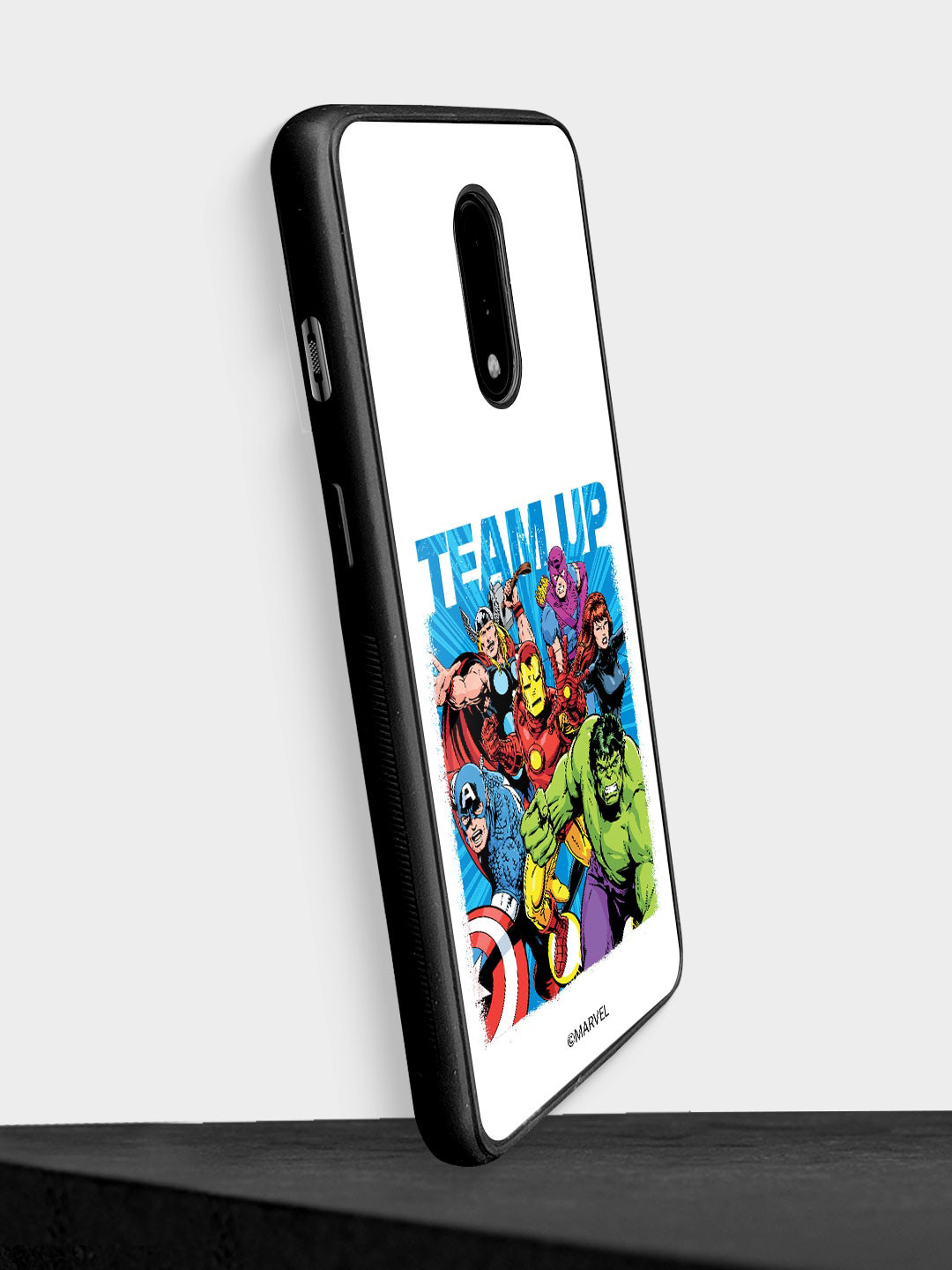 

macmerise Team Up Design Printed OnePlus 7 Mobile Back Case, White