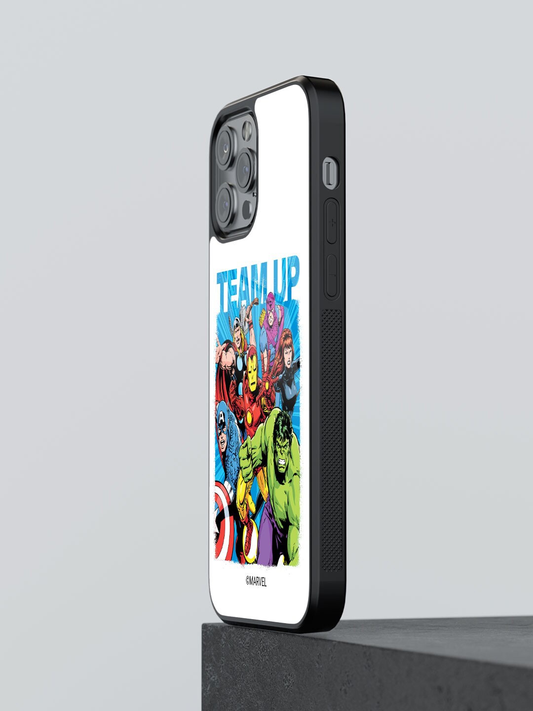 

macmerise Team Up Printed iPhone 13 Pro Max Mobile Back Case, White