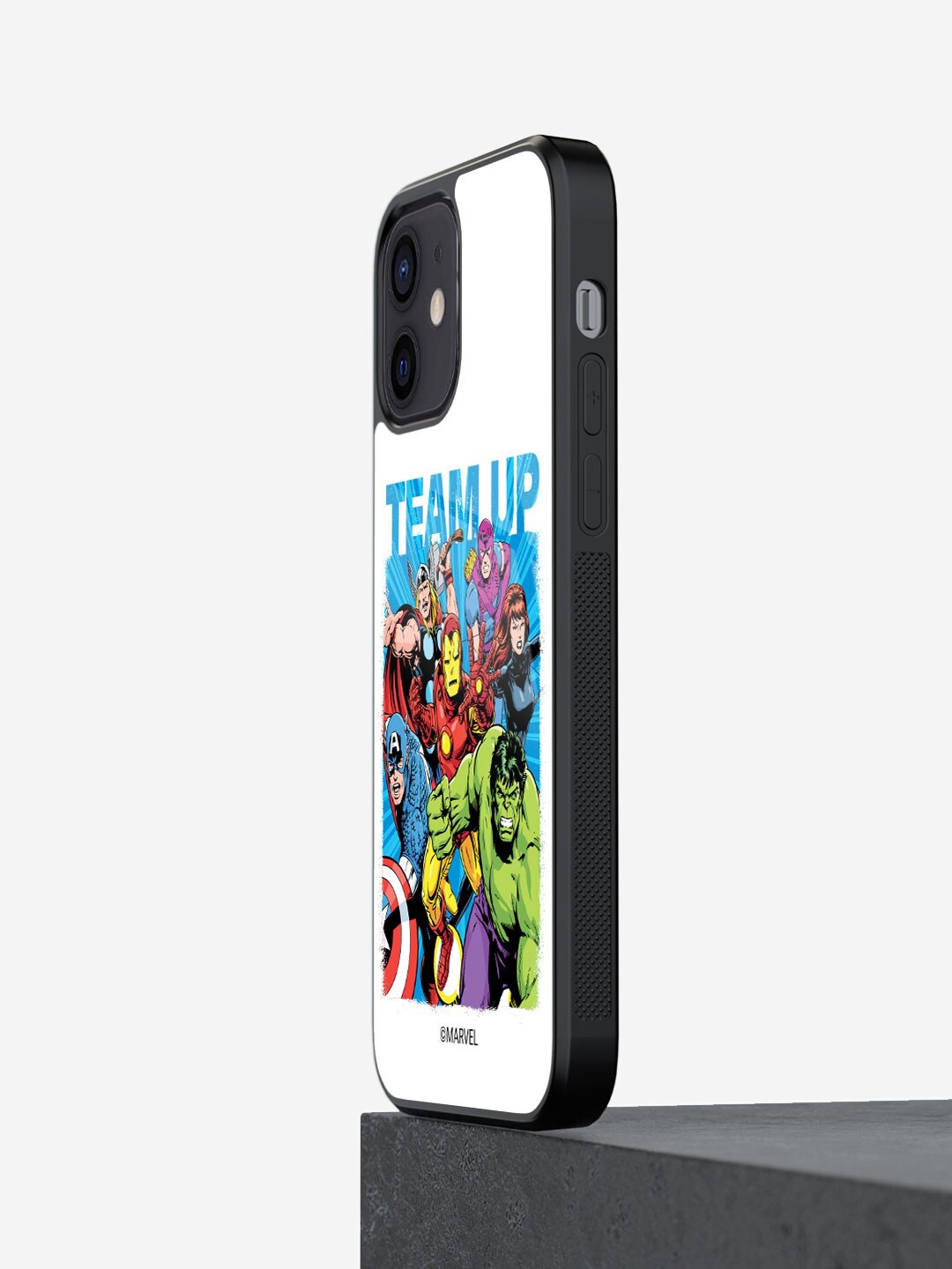 

macmerise Team Up Design iPhone 12 Mini Glass Back Case, White