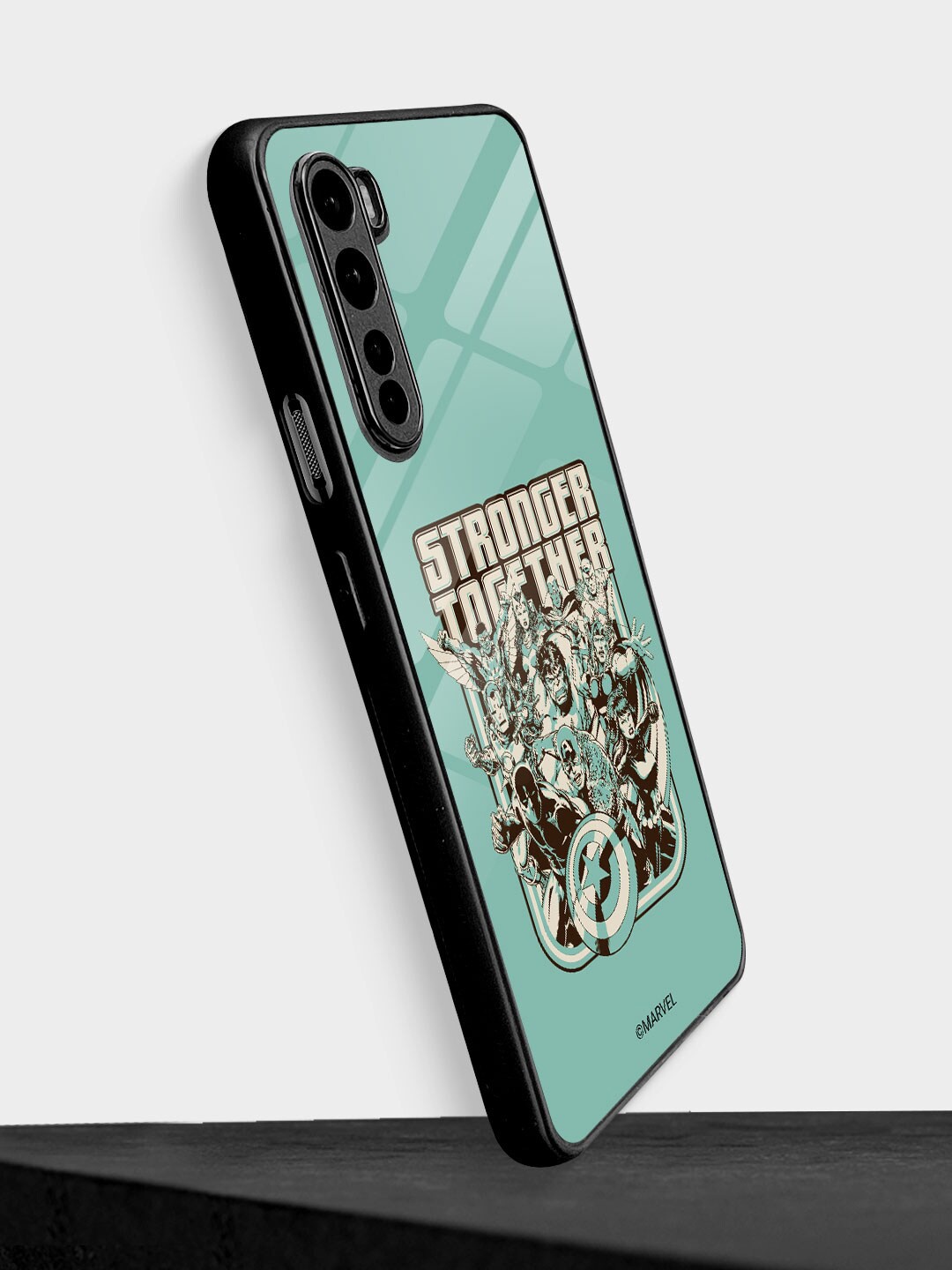 

macmerise Stronger Together Sketch Printed OnePlus Nord Mobile Back Case, Green