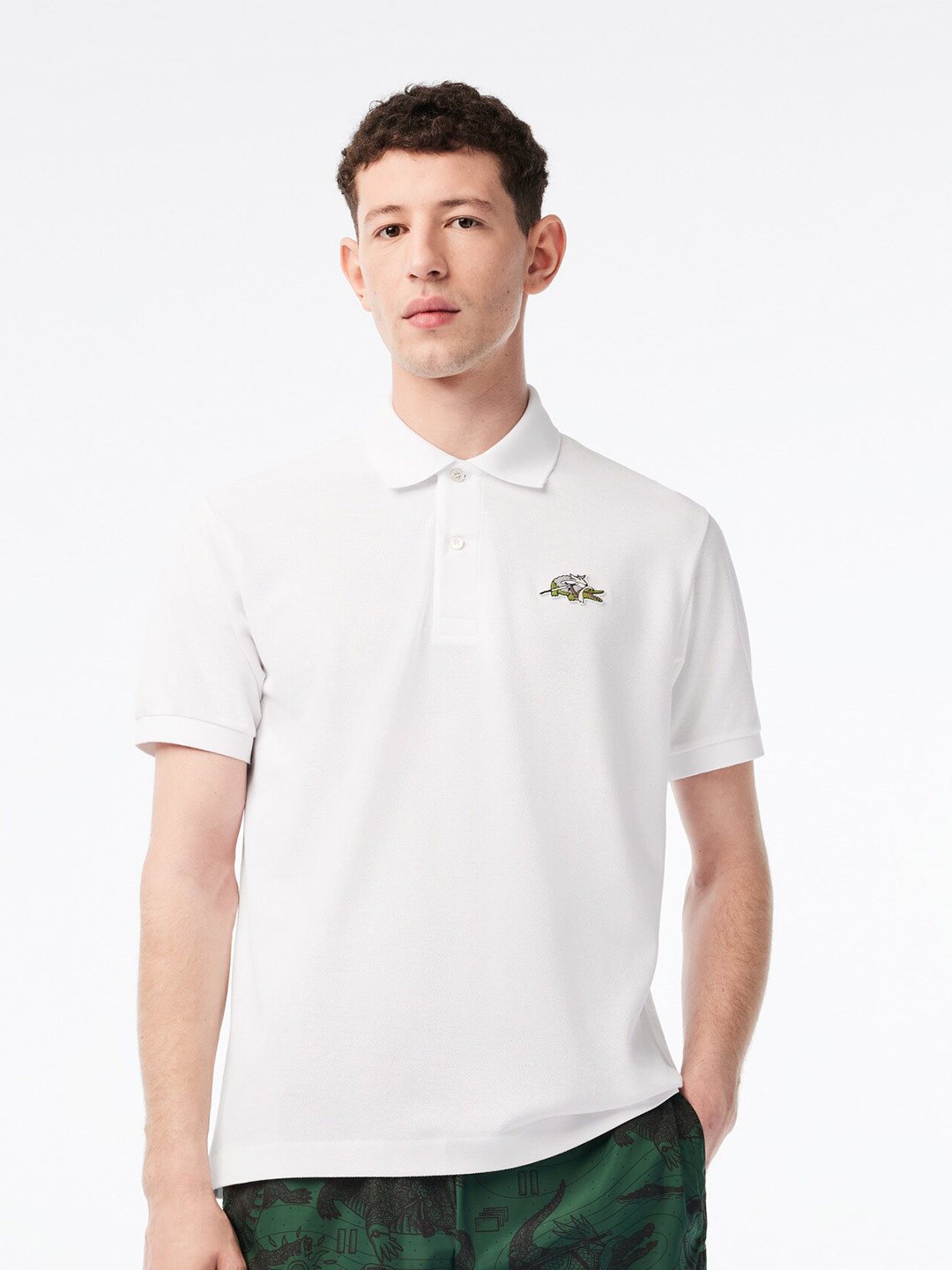 

Lacoste Polo Collar Pure Cotton Casual T-shirt, White