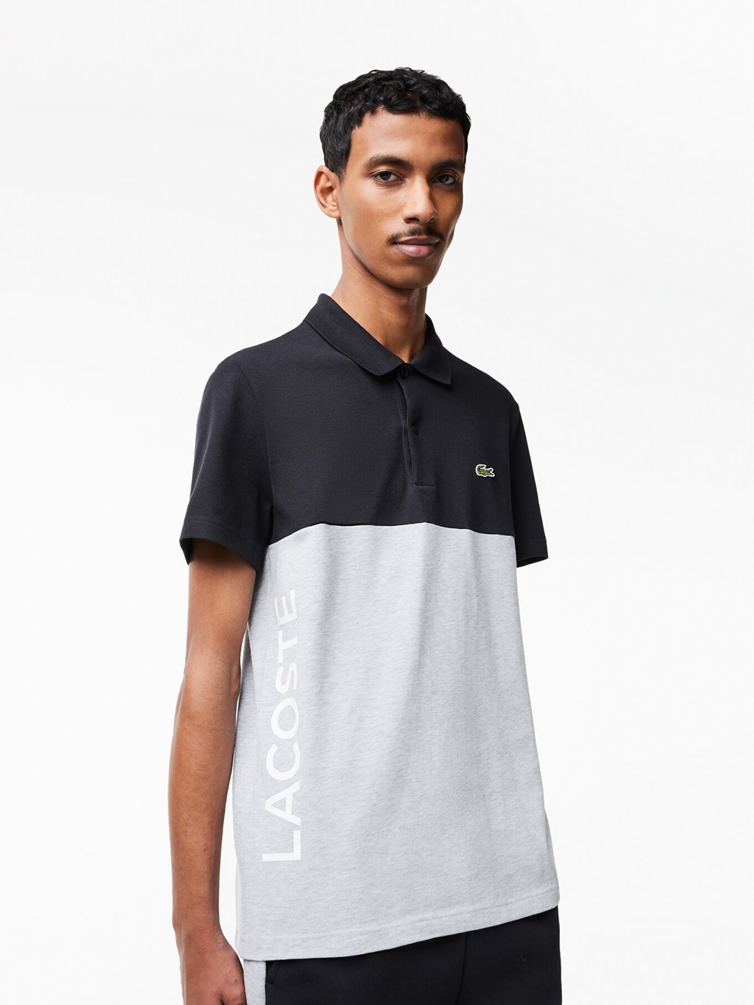 

Lacoste Colourblocked Polo Collar T-shirt, Navy blue