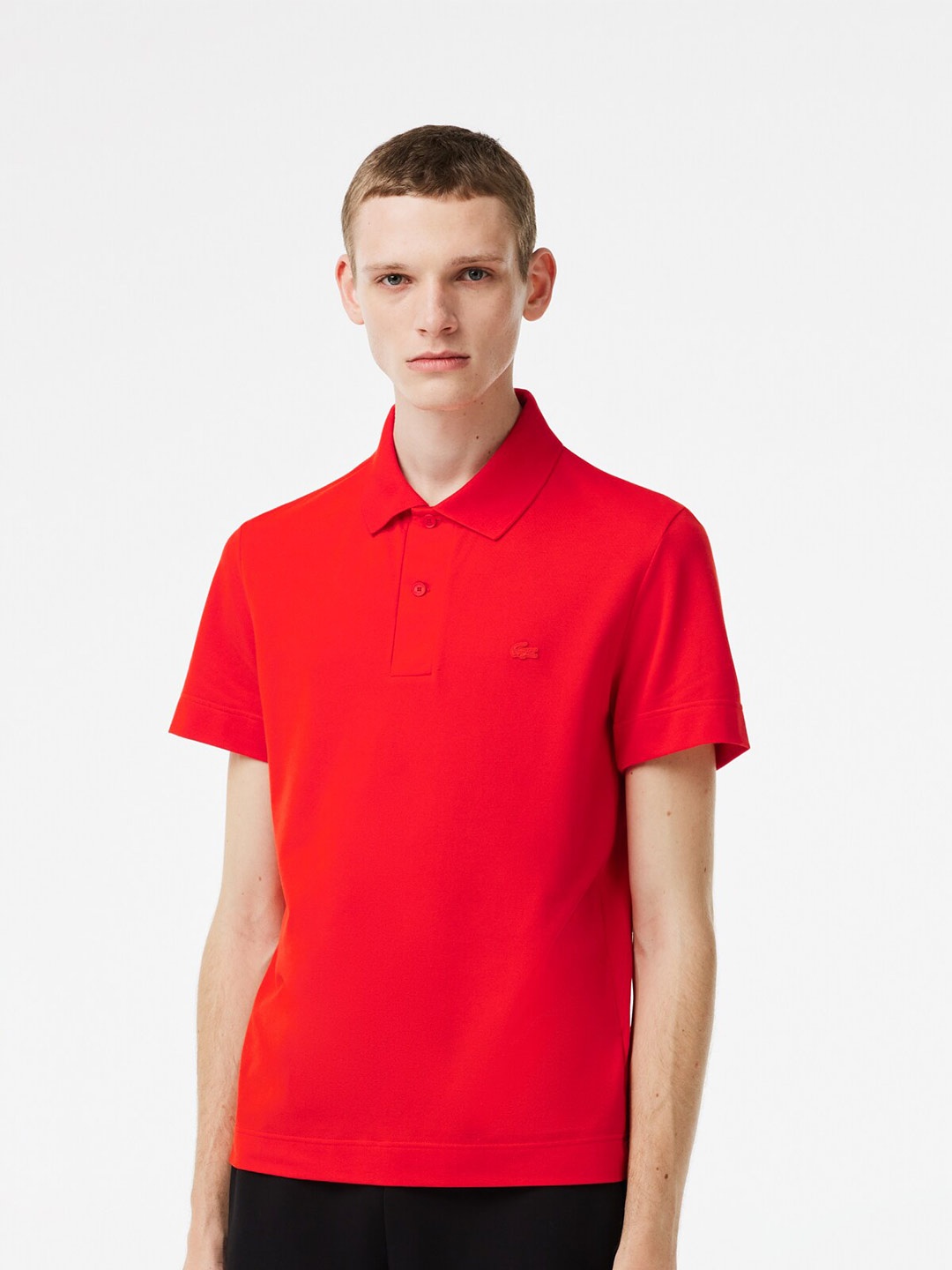 

Lacoste Breathable Polo Collar T-shirt, Red