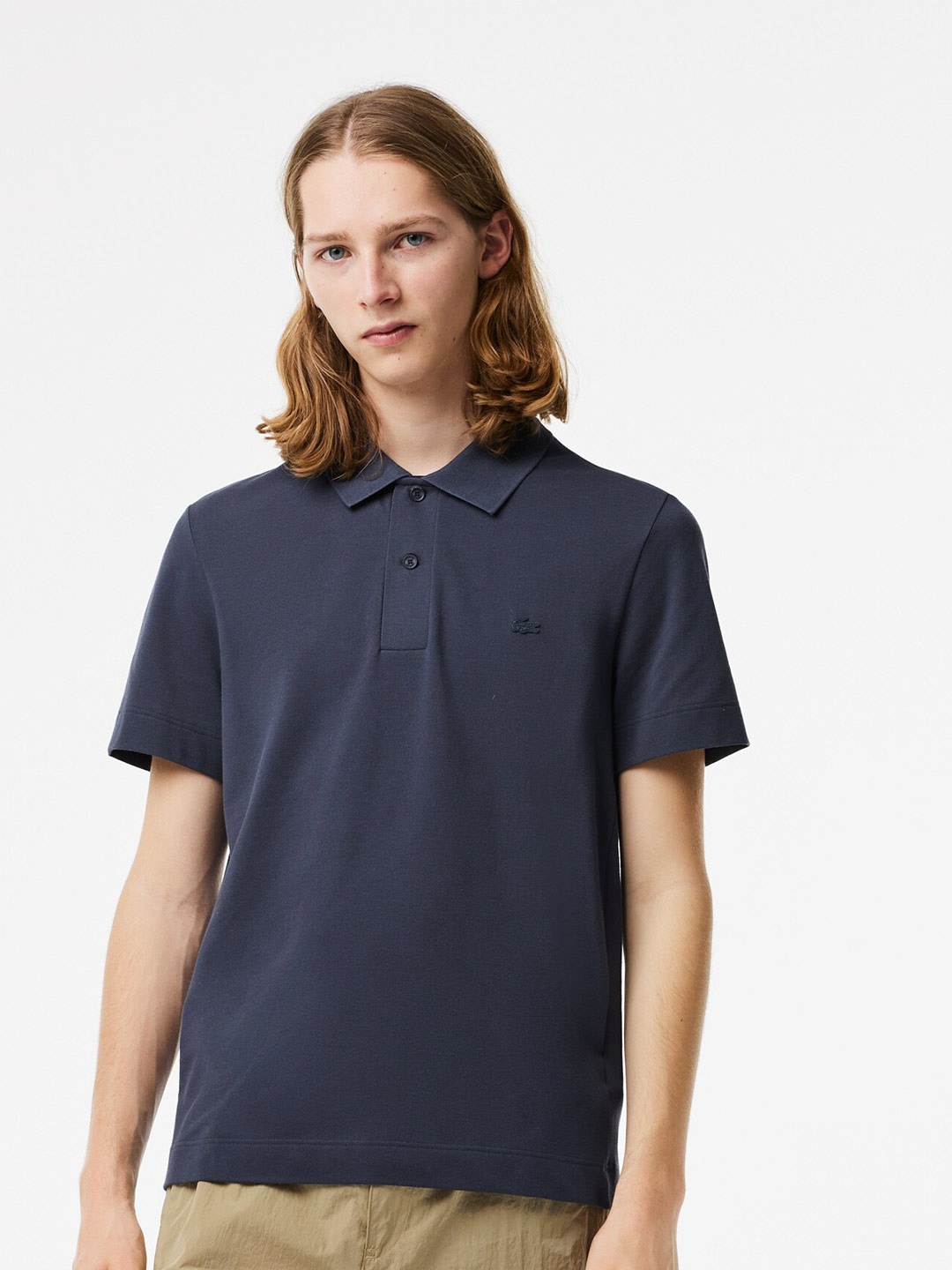 

Lacoste Breathable Polo Collar T-shirt, Blue