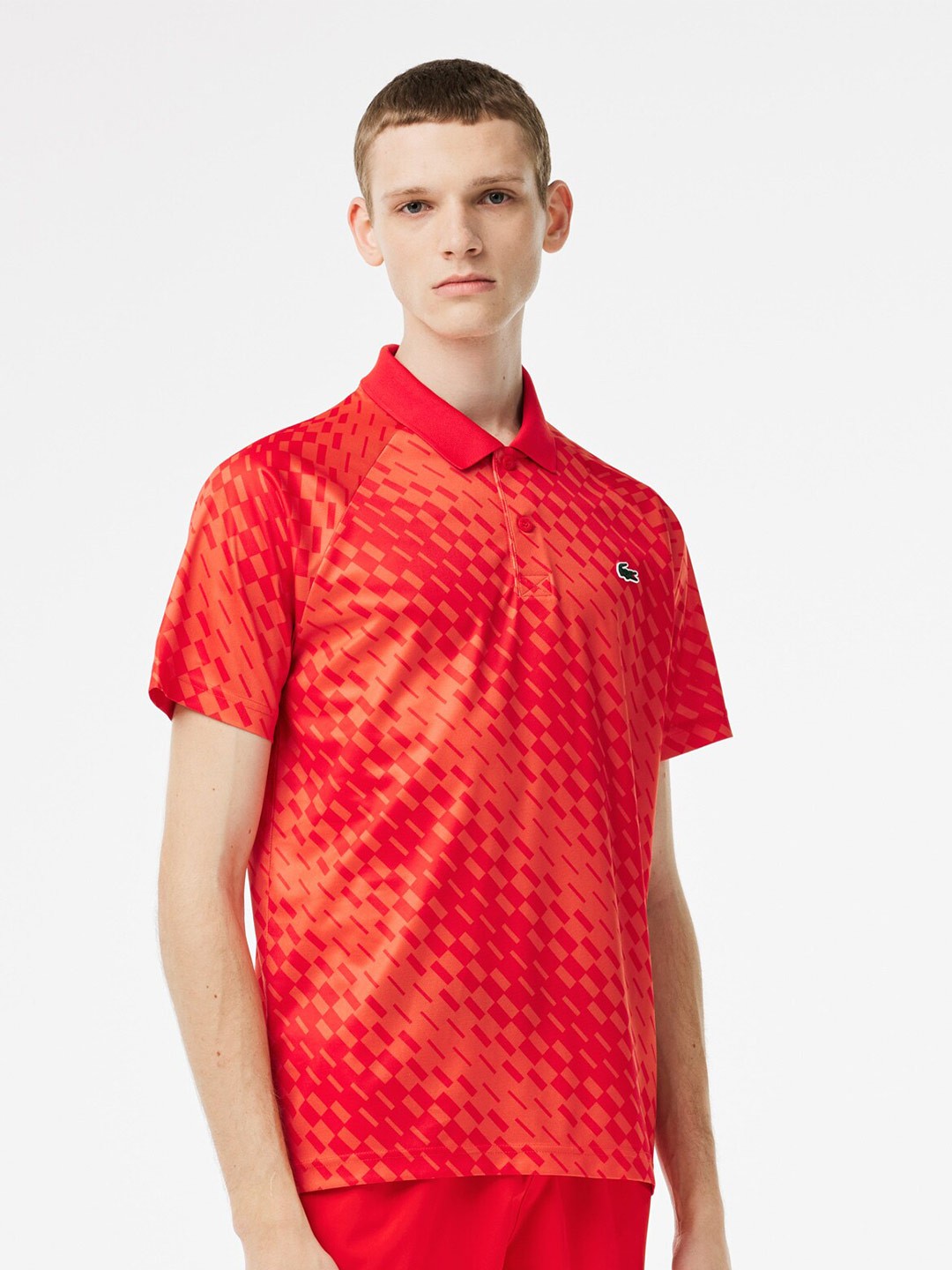 

Lacoste Geometric Printed T-shirt, Red