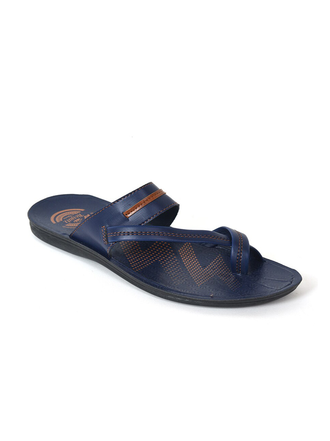 

Ajanta Men One Toe Comfort Sandals, Blue