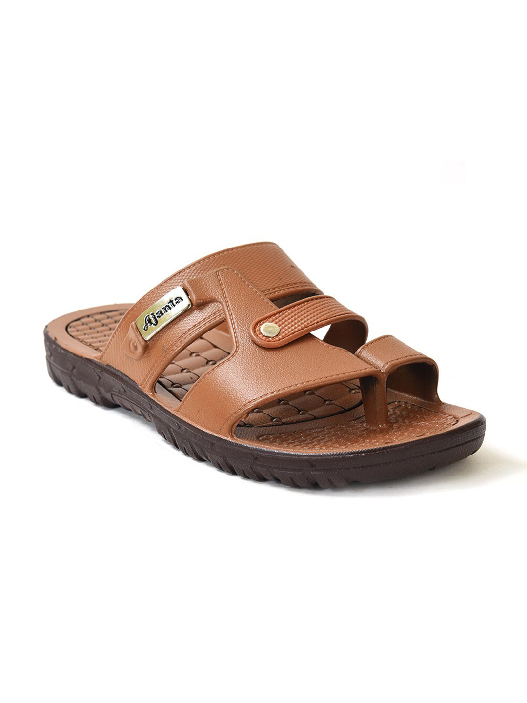 

Ajanta Men Slip-On Comfort Sandals, Tan