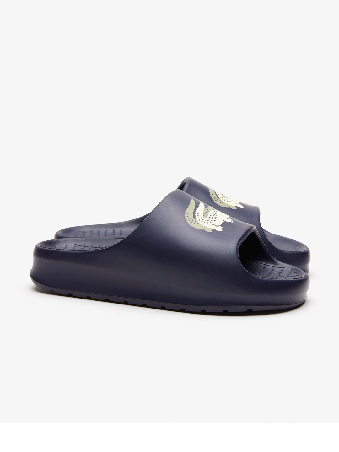 

Lacoste Men Printed Sliders, Navy blue