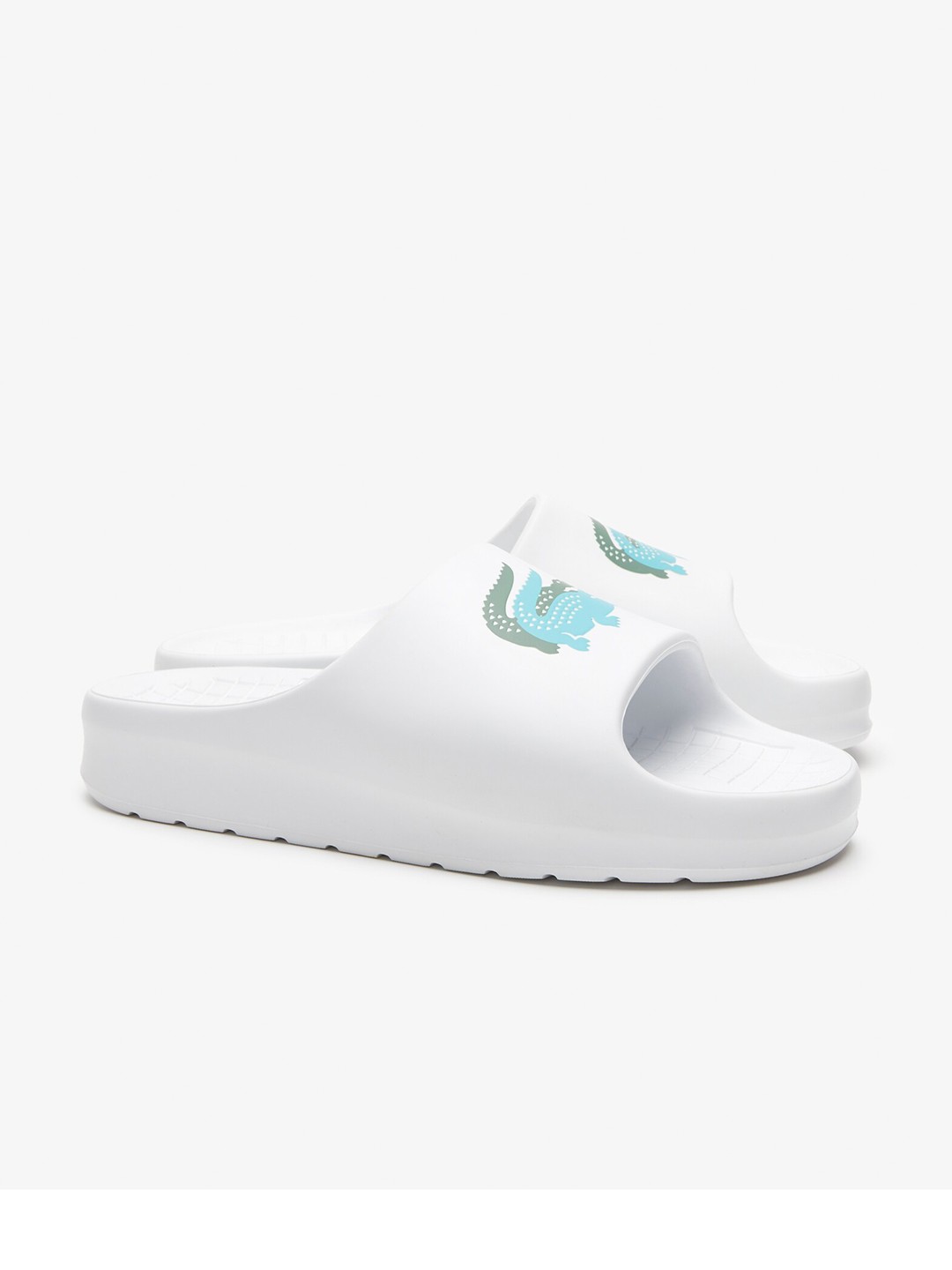 

Lacoste Men Printed Sliders, White