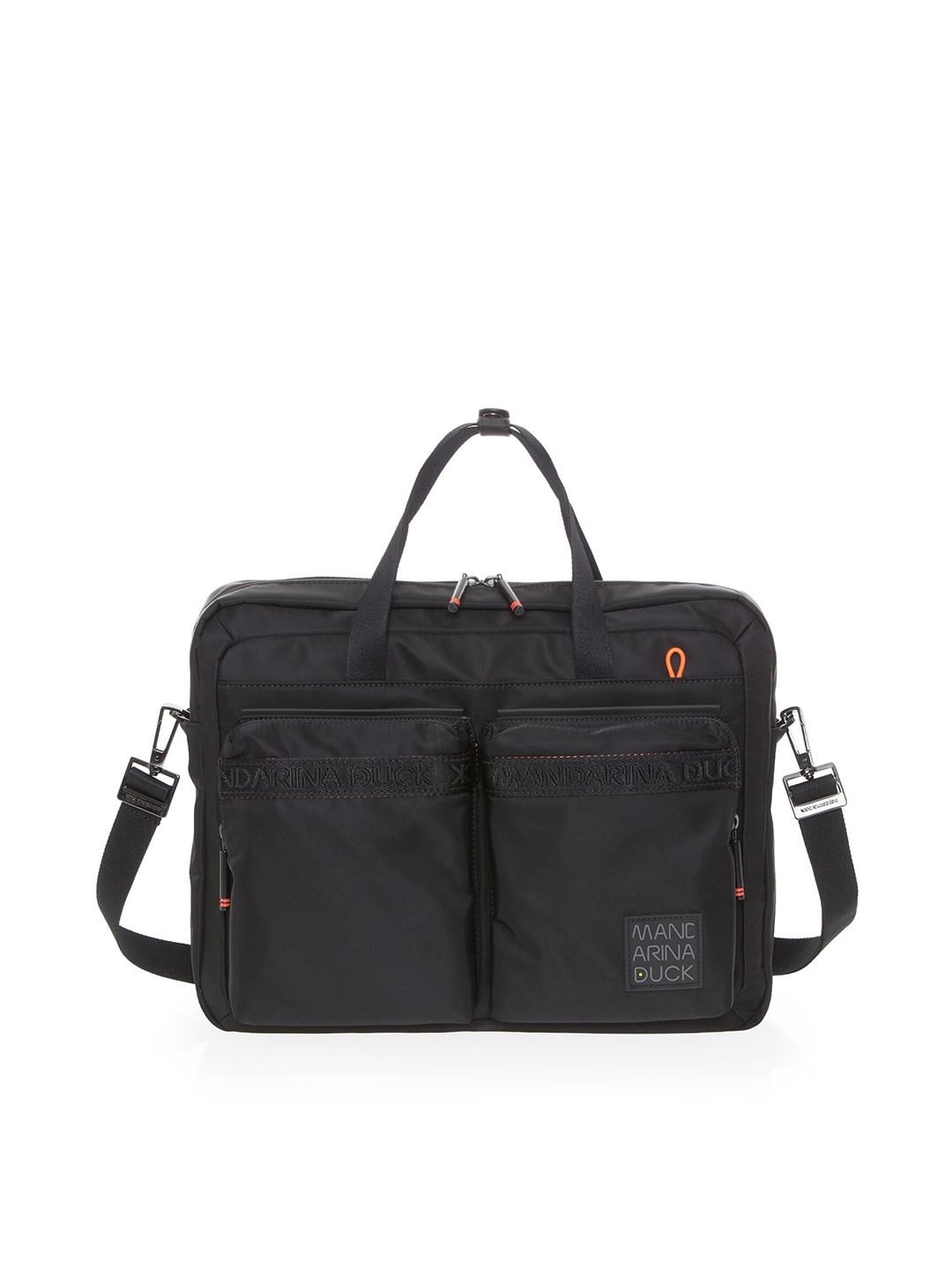 

MANDARINA DUCK Men Water Resistant Medium Laptop Bag, Black