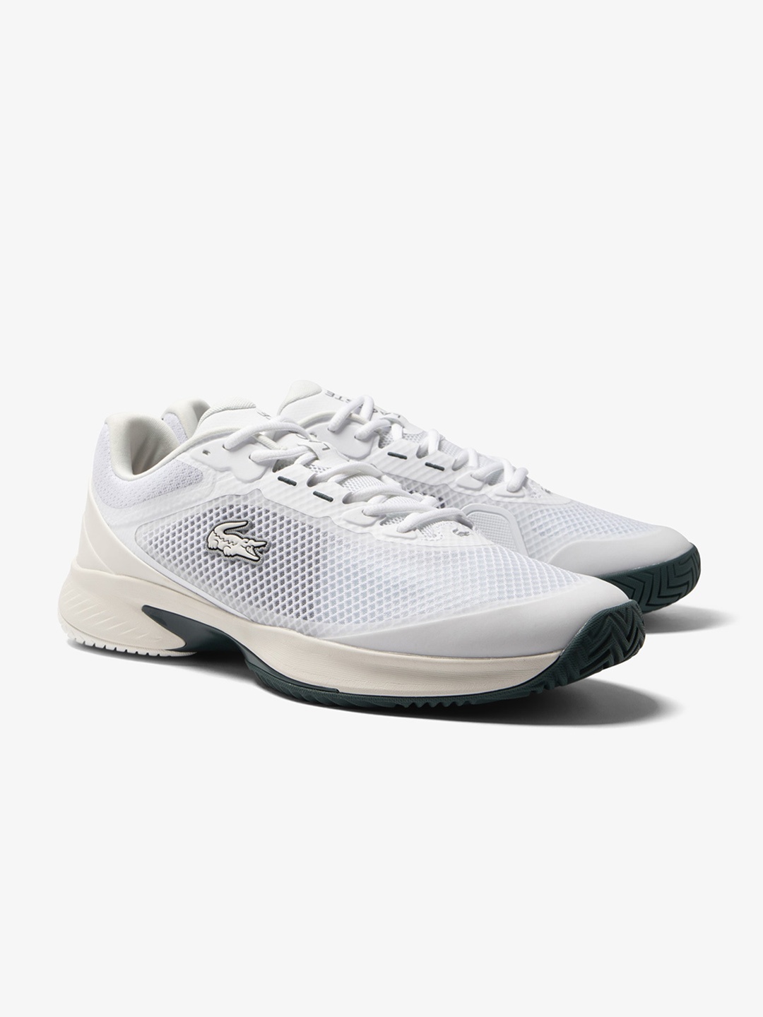 

Lacoste Men Tech Point Textile Tennis Shoes, White