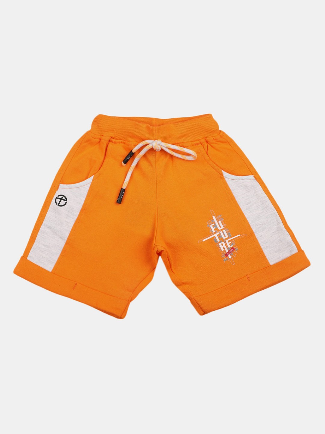 

V-Mart Boys Cotton Regular Shorts, Orange