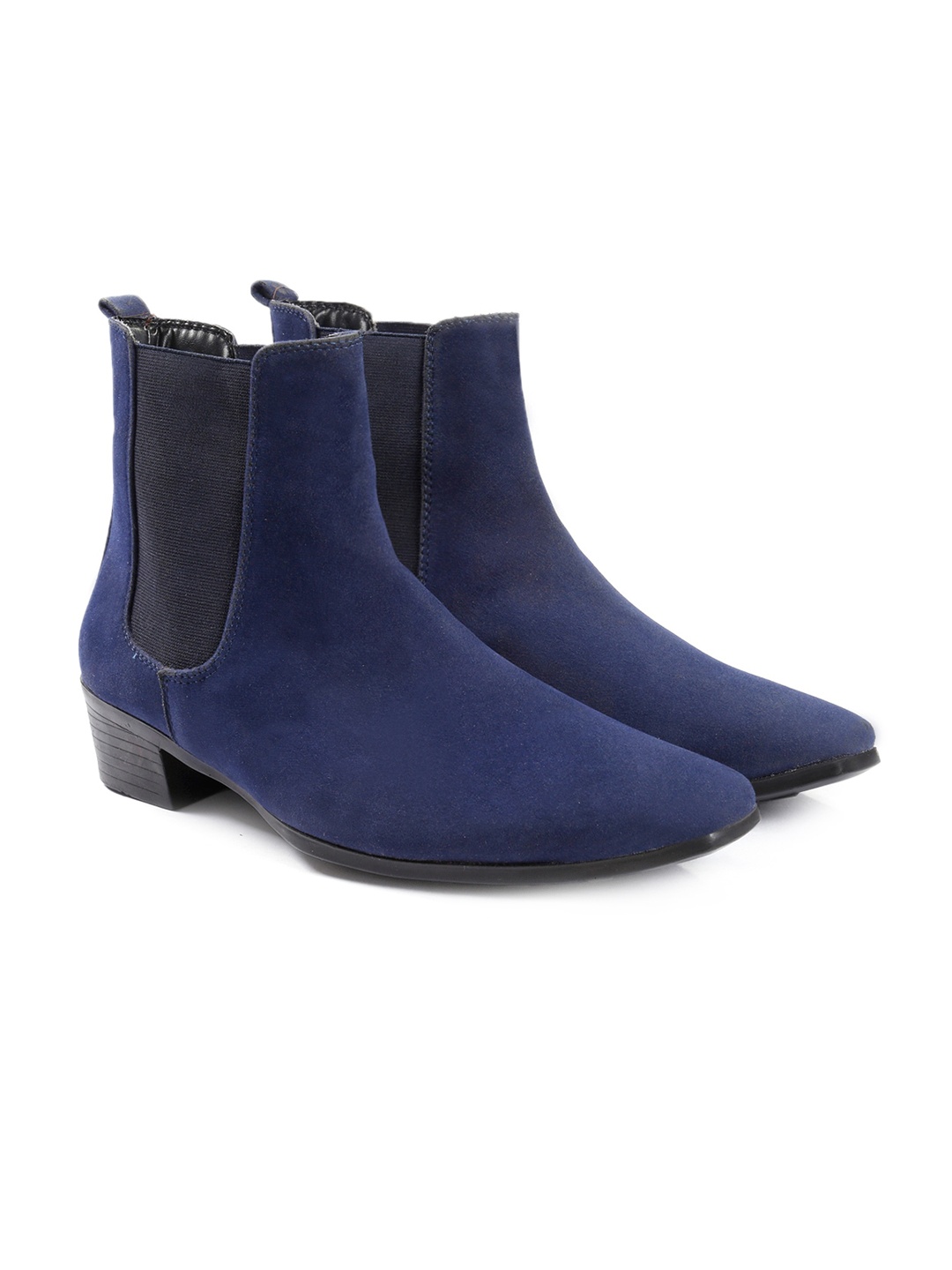 

Bxxy Men Height increasing Casual Chelsea Boots, Blue