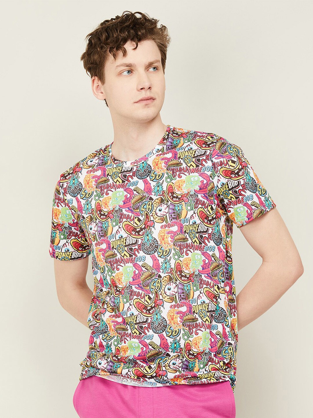 

Fame Forever by Lifestyle Conversational Printed Cotton T-shirt, White