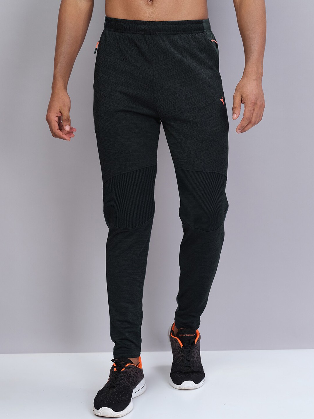 

Technosport Men Slim Fit Anti Microbial Track Pants, Charcoal