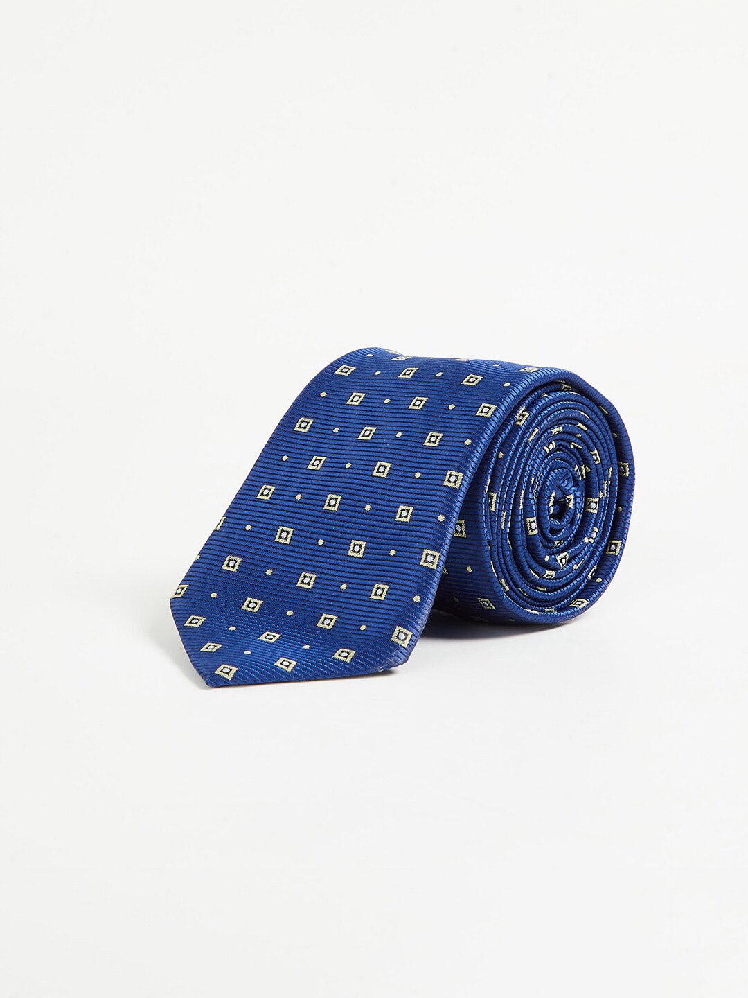 

CODE by Lifestyle Men Printed Microfiber Skinny Tie, Blue