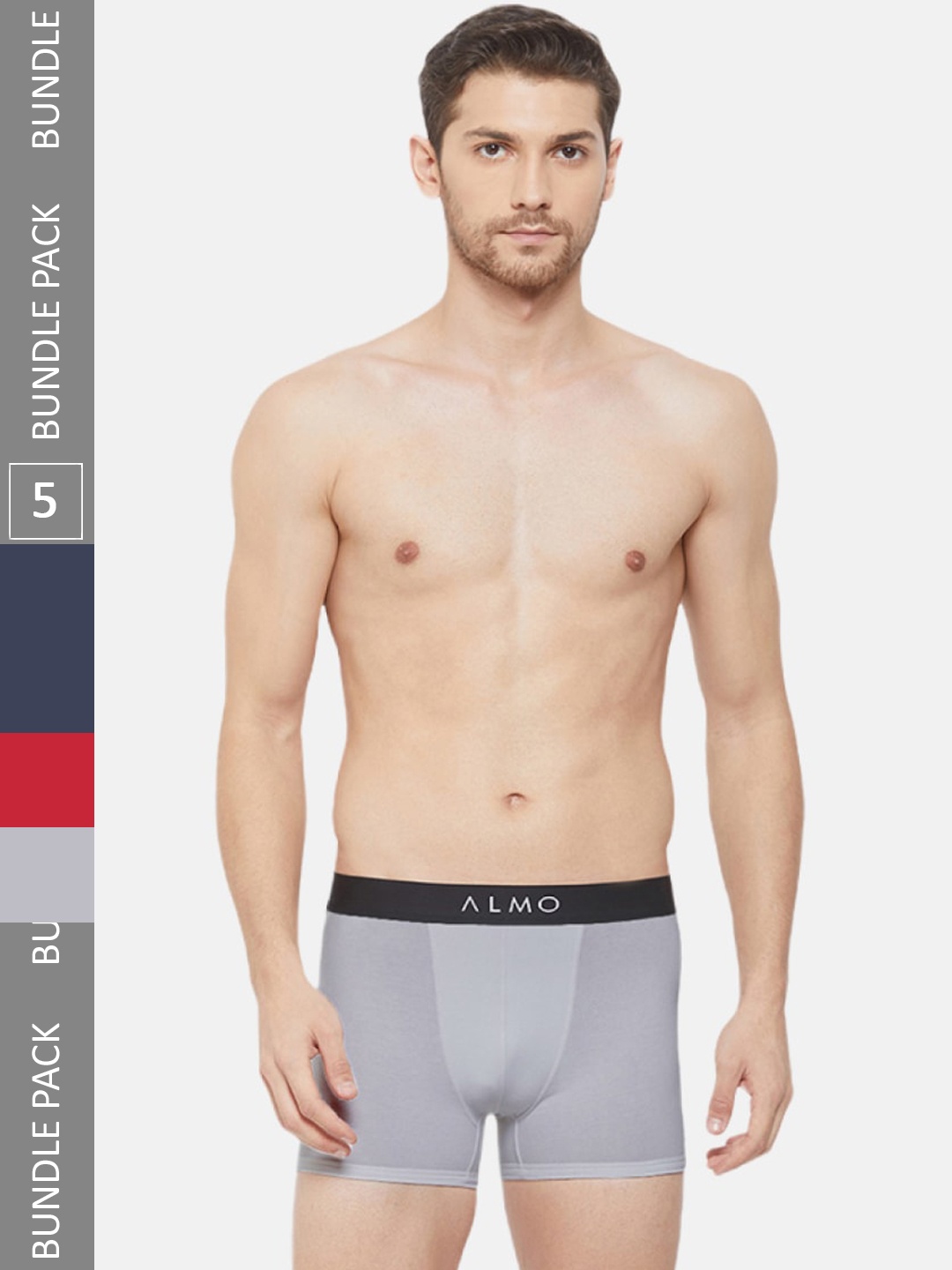 

Almo Wear Men Pack Of 5 Trunks, Navy blue