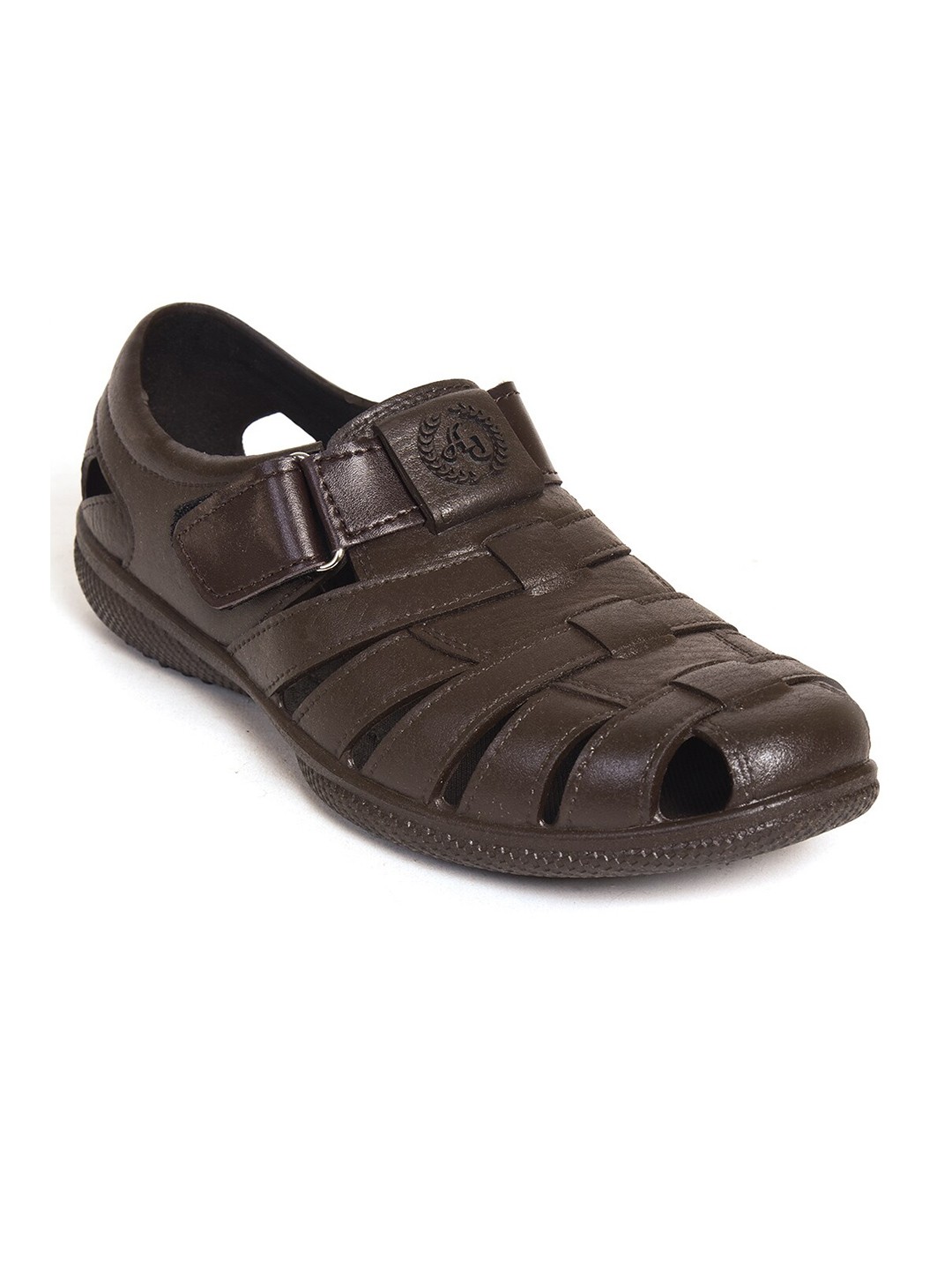

Ajanta Men Velcro Fisherman Sandals, Brown