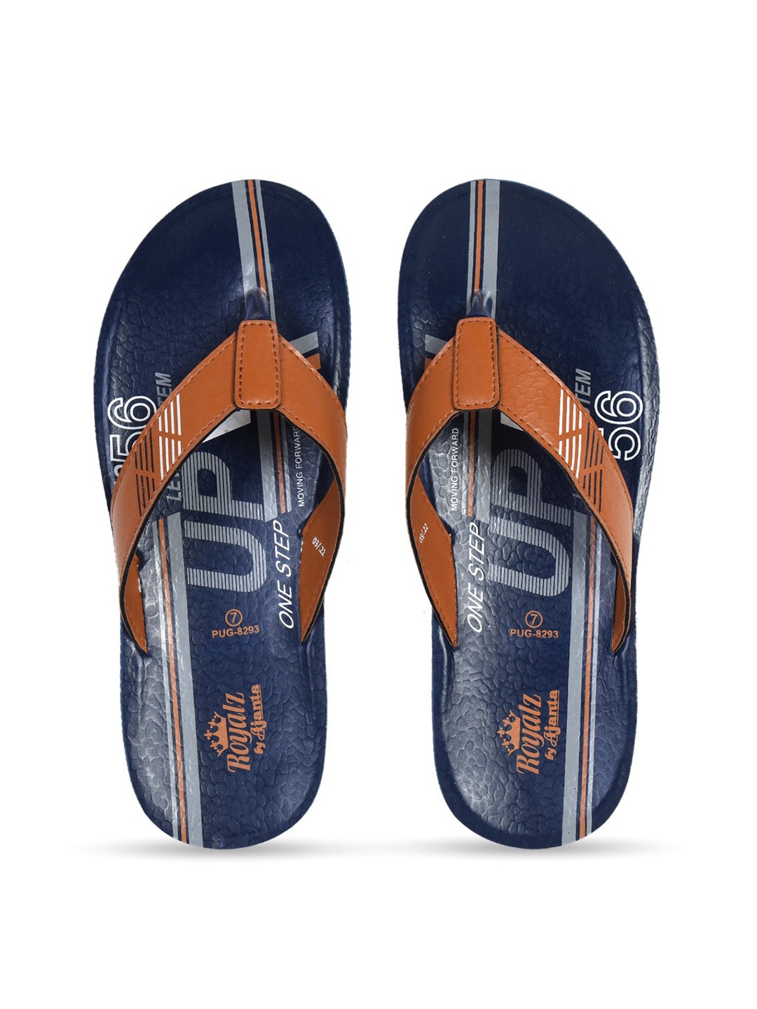 

Ajanta Men Printed T-Straps Comfort Sandals, Tan