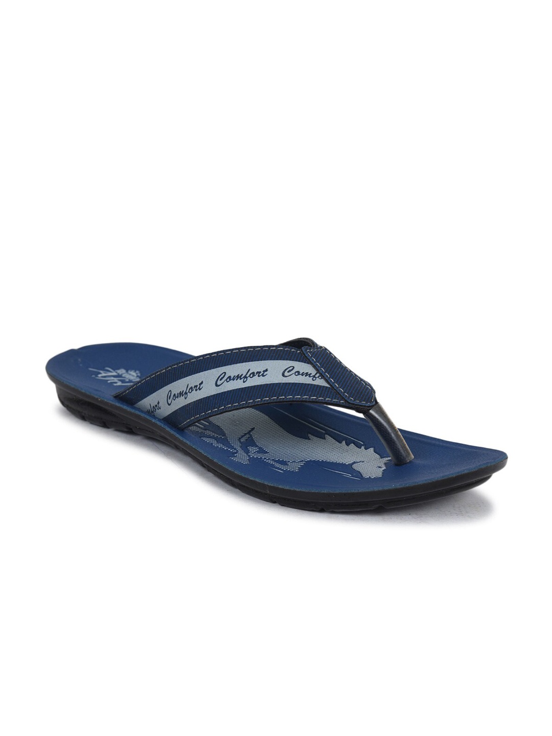 

Ajanta Men Printed Open Toe Comfort Sandals, Blue